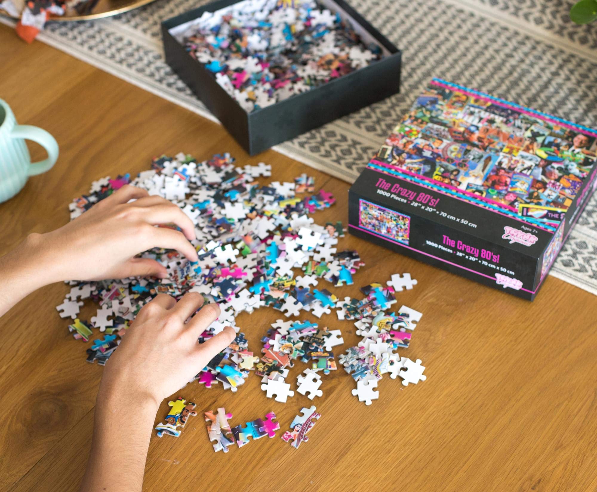 Foto 5 | ¡rompecabezas Toynk The Crazy 80's! Retro, 1000 Piezas - Venta Internacional.