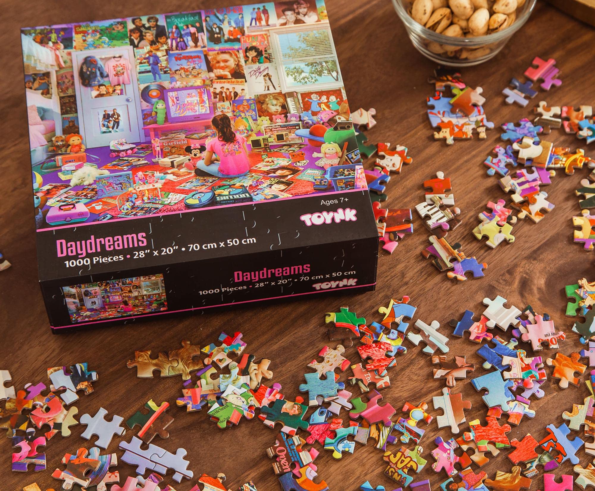Foto 4 | Rompecabezas Toynk Daydreams De La Cultura Pop De Los 80 Y 90, 1000 Piezas - Venta Internacional.