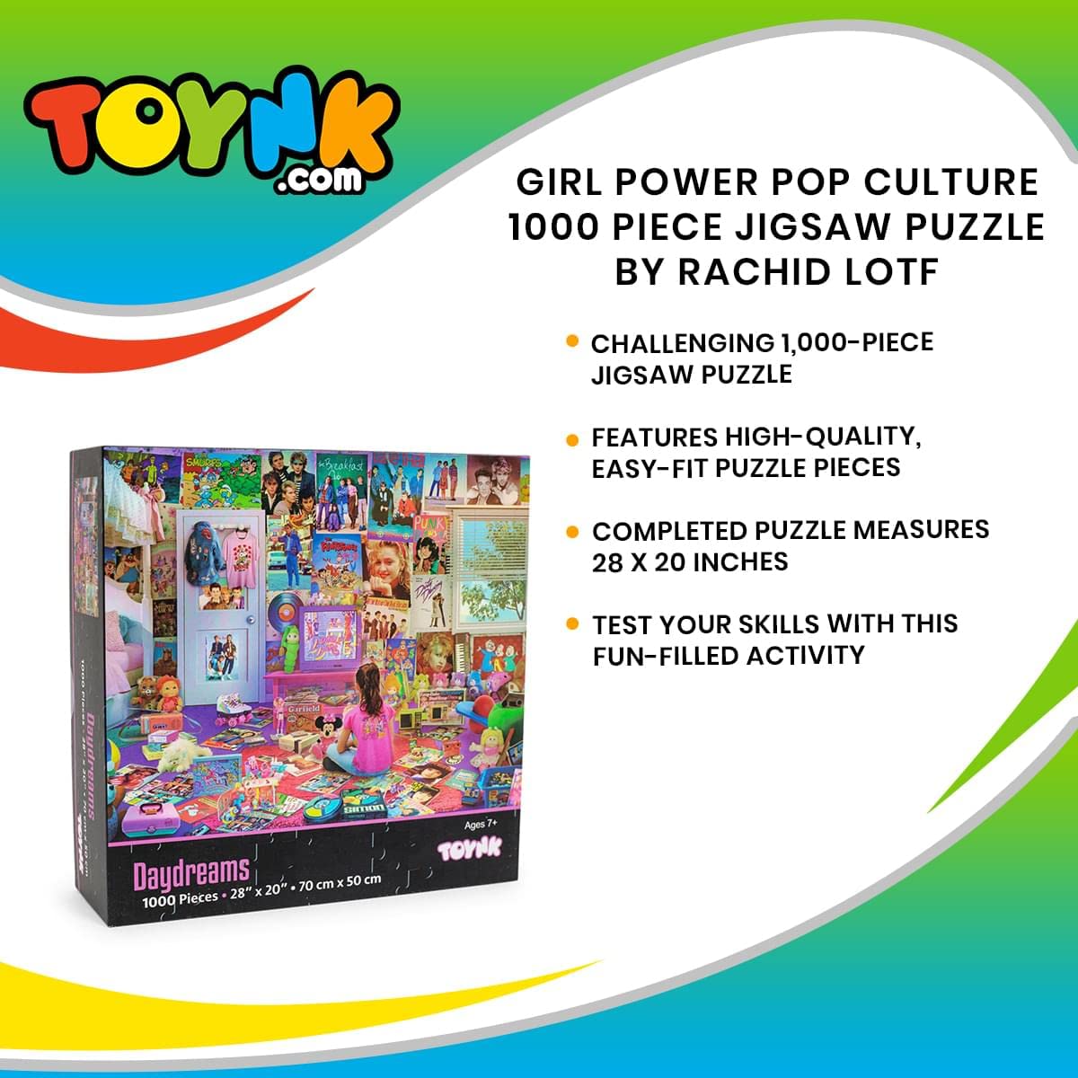 Foto 7 | Rompecabezas Toynk Daydreams De La Cultura Pop De Los 80 Y 90, 1000 Piezas - Venta Internacional.
