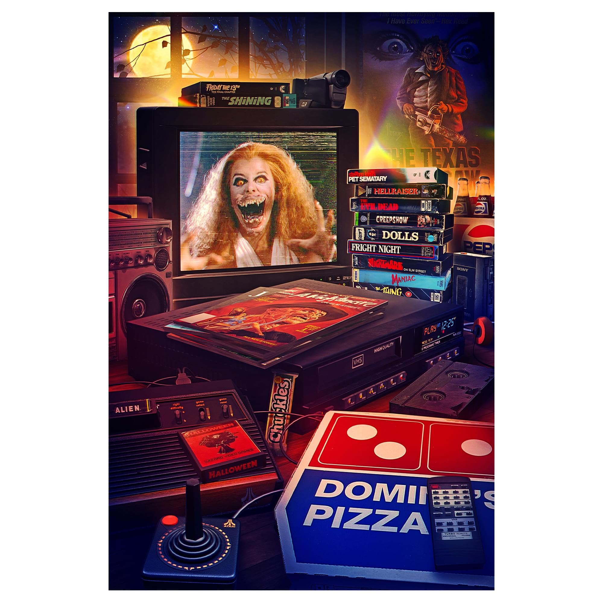 Foto 1 | Rompecabezas Toynk Halloween Pizza Party 1000 Piezas - Venta Internacional.