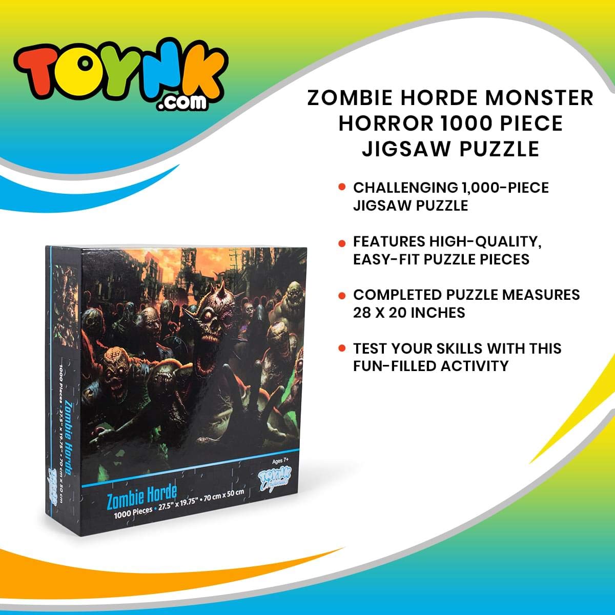 Foto 8 pulgar | Rompecabezas Toynk Zombie Horde Monster Horror 1000 Piezas - Venta Internacional.