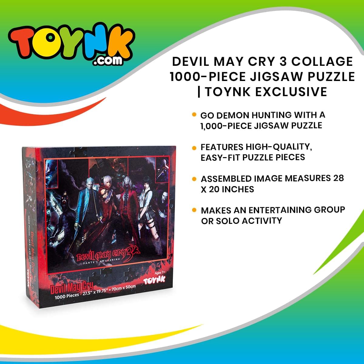 Foto 8 pulgar | Rompecabezas Toynk Devil May Cry 3, Collage De 1000 Piezas Para Adultos - Venta Internacional.