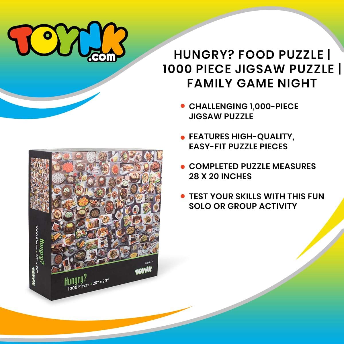 Foto 7 | Rompecabezas Toynk Food 1000 Piezas Para Adultos Y Niños - Venta Internacional.