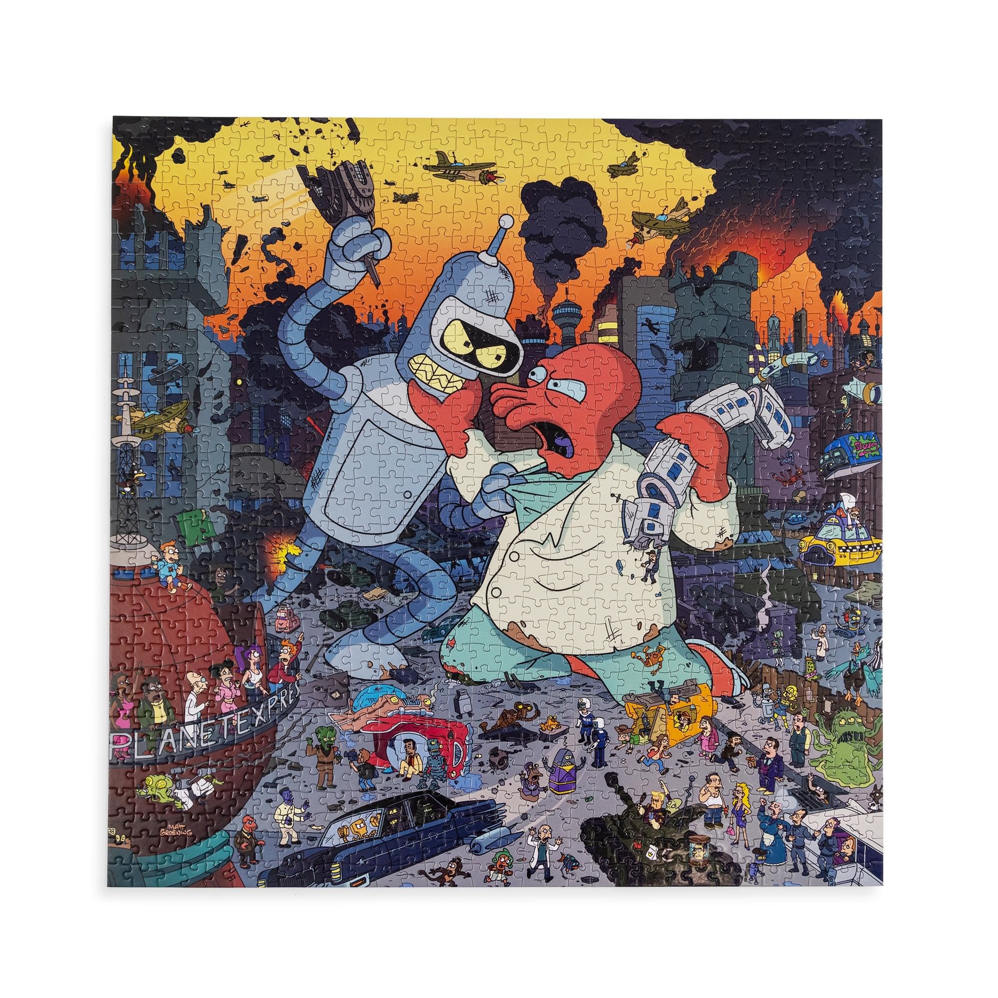 Foto 4 pulgar | Rompecabezas Toynk Futurama Bender Contra Zoidberg De 1000 Piezas - Venta Internacional.