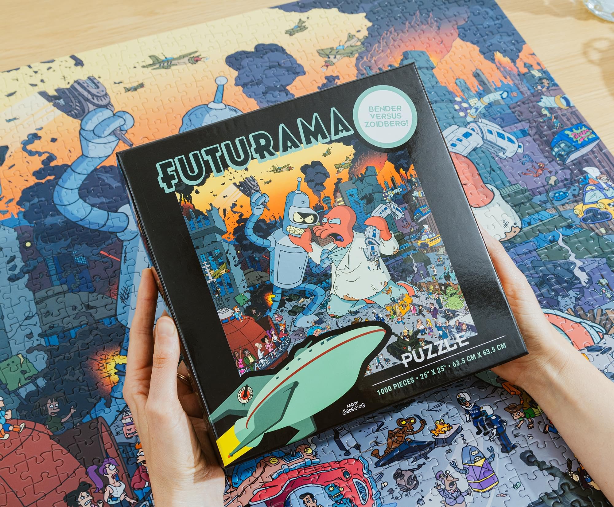 Foto 5 | Rompecabezas Toynk Futurama Bender Contra Zoidberg De 1000 Piezas - Venta Internacional.