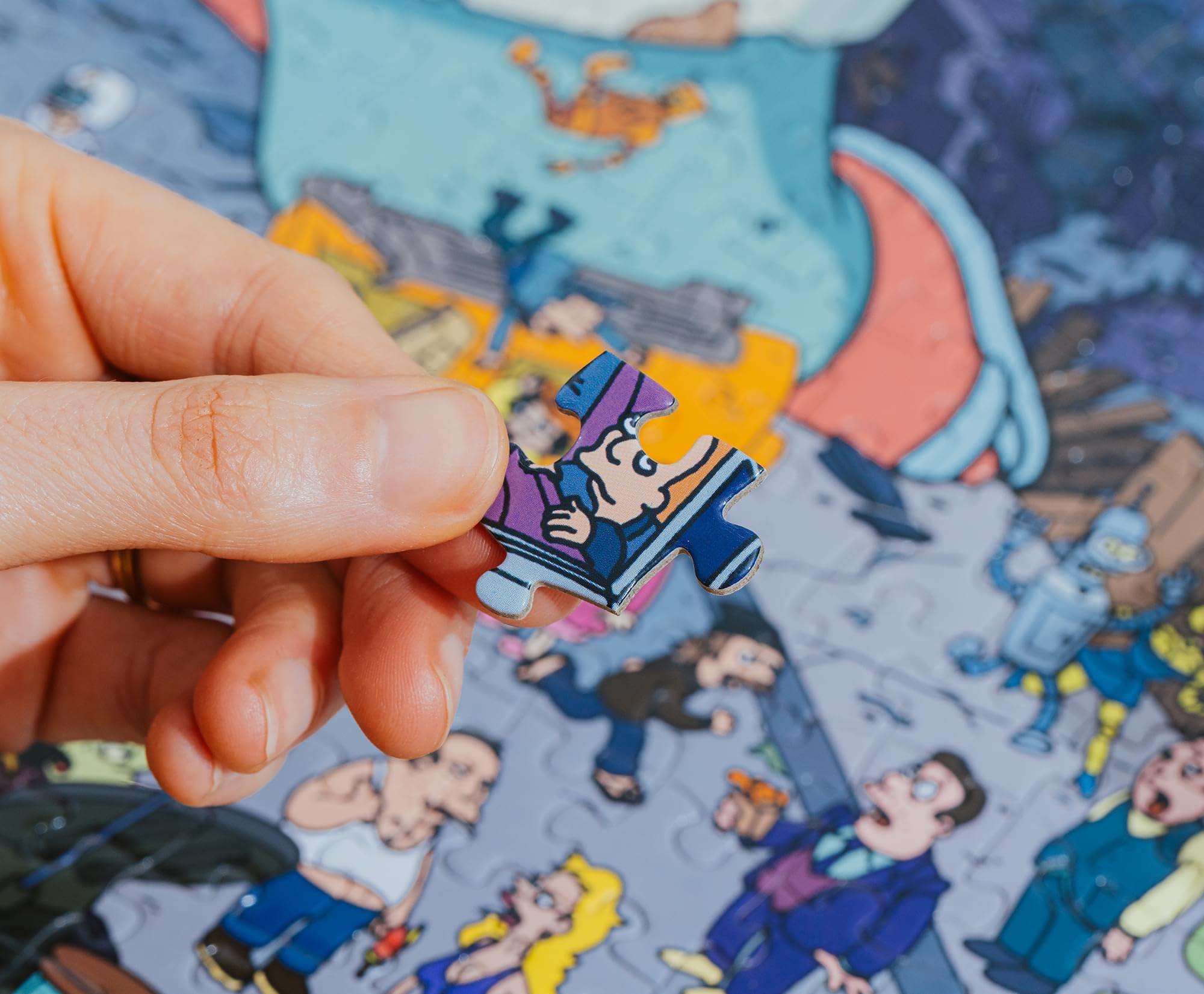 Foto 8 pulgar | Rompecabezas Toynk Futurama Bender Contra Zoidberg De 1000 Piezas - Venta Internacional.