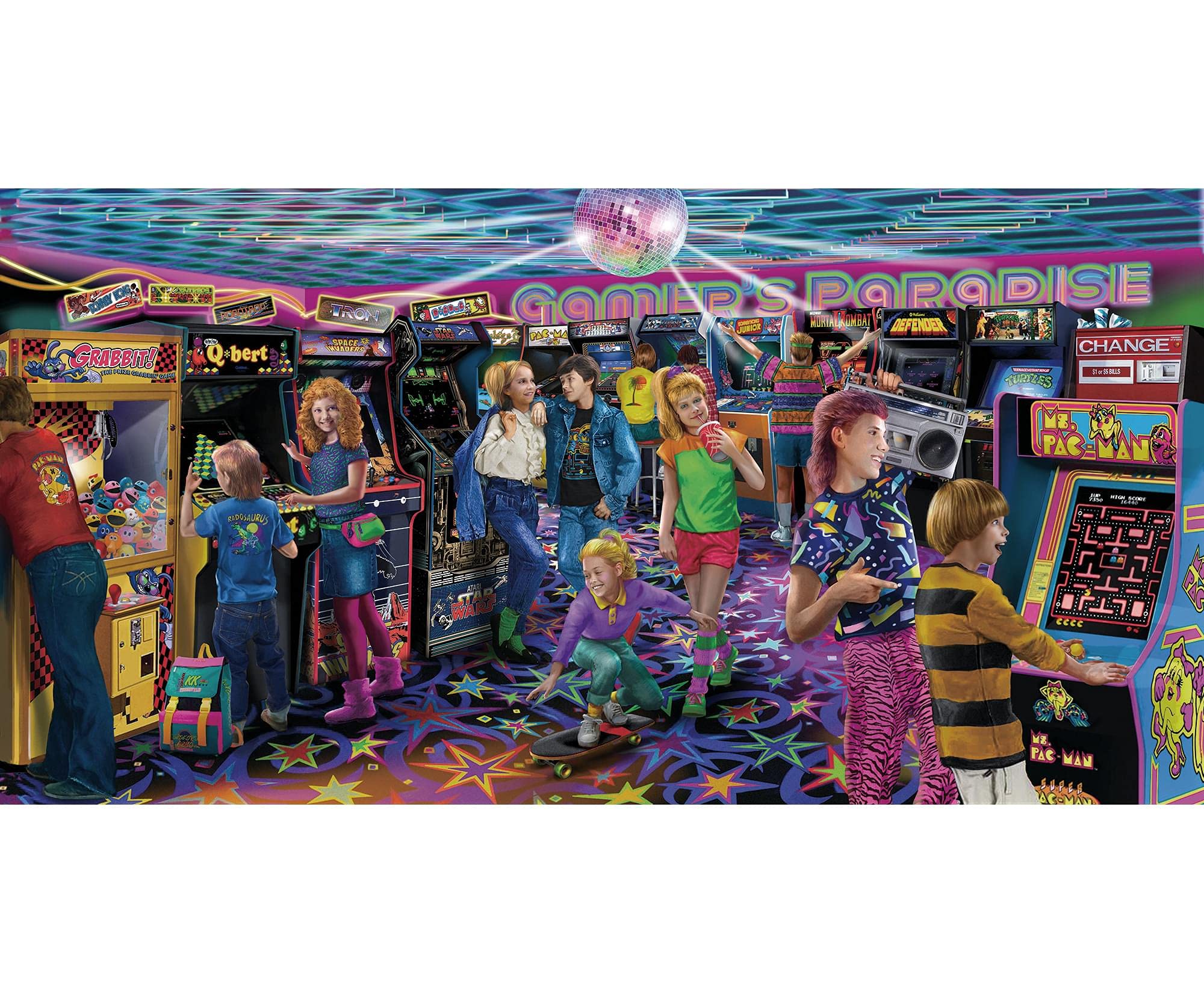 Foto 2 pulgar | Rompecabezas Toynk Gamers Paradise Retro Arcade 2000 Piezas - Venta Internacional.