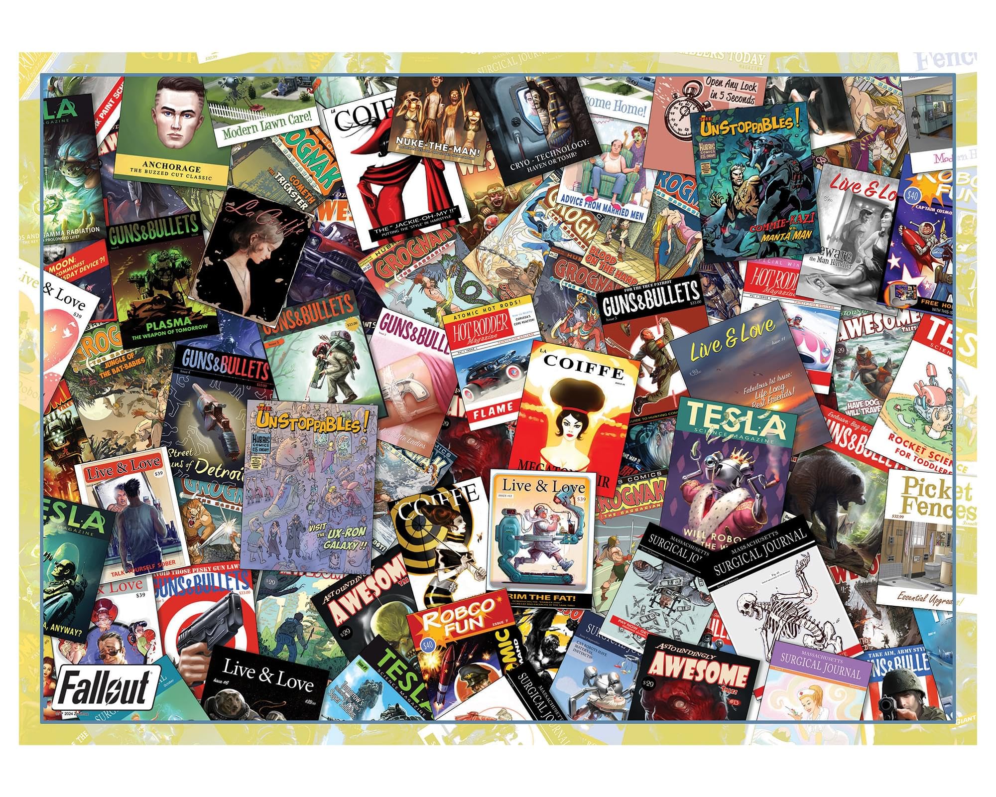 Rompecabezas Toynk Fallout Covering The Wasteland De 1000 Piezas - Venta Internacional.
