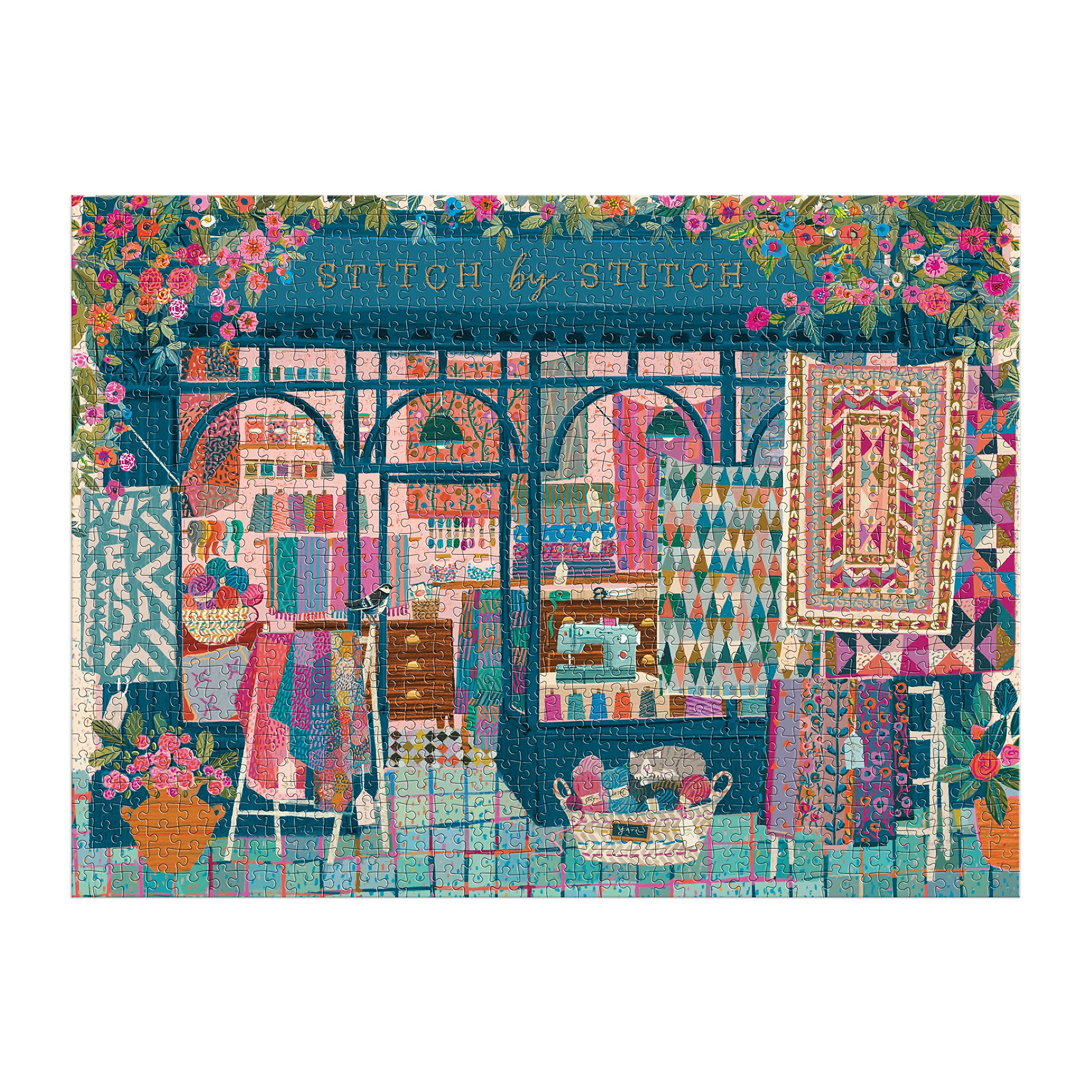 Foto 2 | Puzzle Galison Stitch By Stitch De 1000 Piezas Para Adultos - Venta Internacional.
