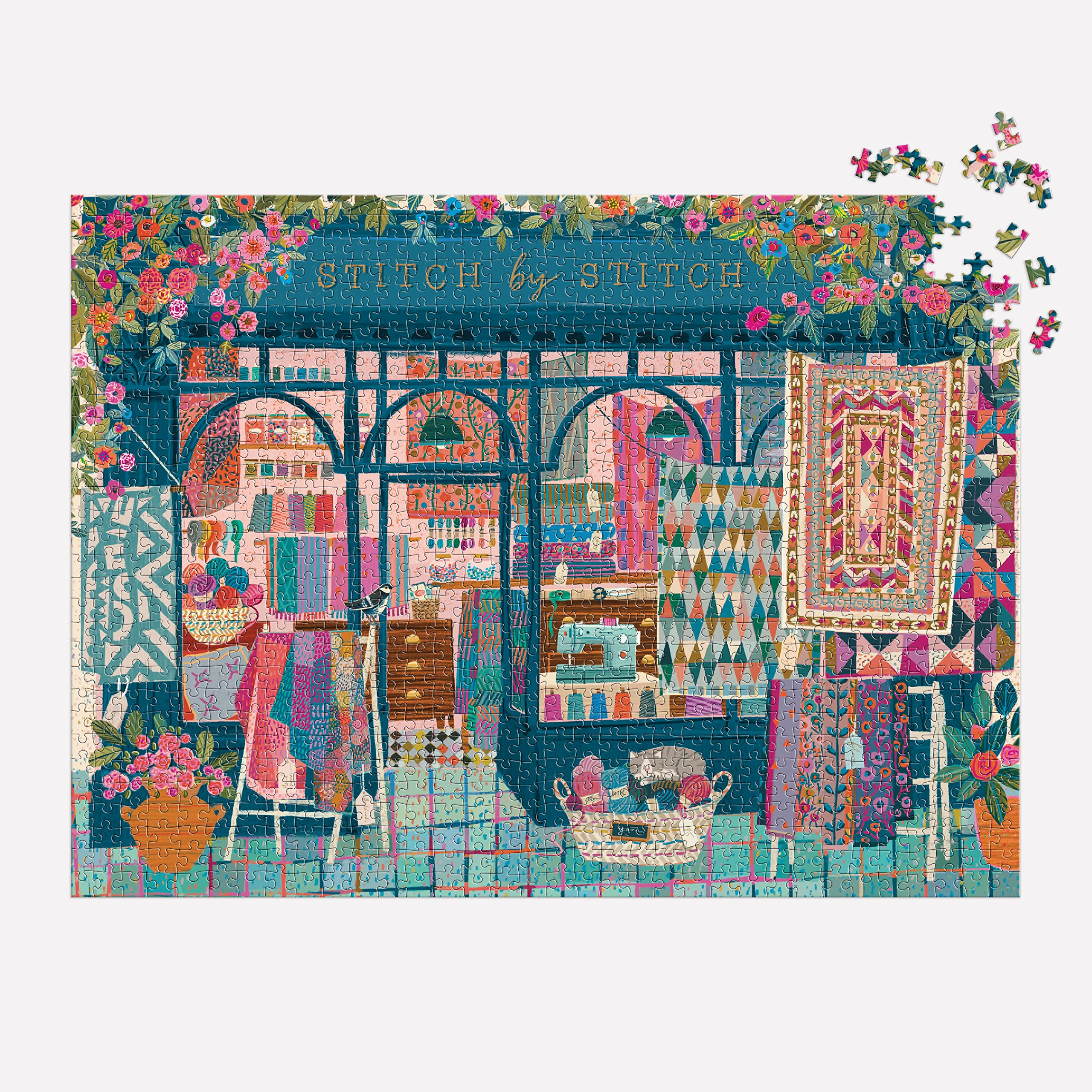 Foto 5 pulgar | Puzzle Galison Stitch By Stitch De 1000 Piezas Para Adultos - Venta Internacional.