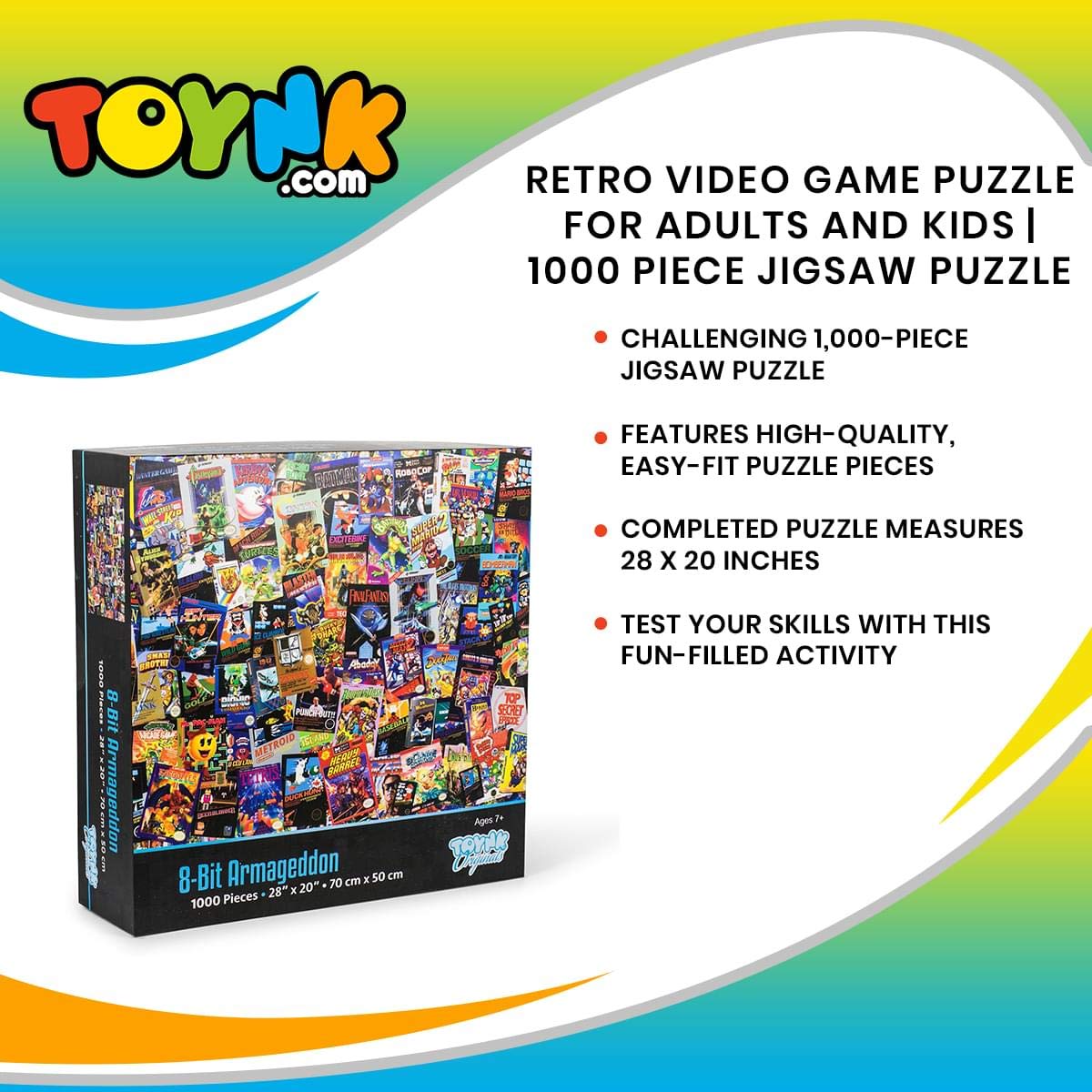 Foto 8 pulgar | Videojuego Retro Jigsaw Puzzle Toynk Armageddon De 8 Bits, 1000 Piezas - Venta Internacional.