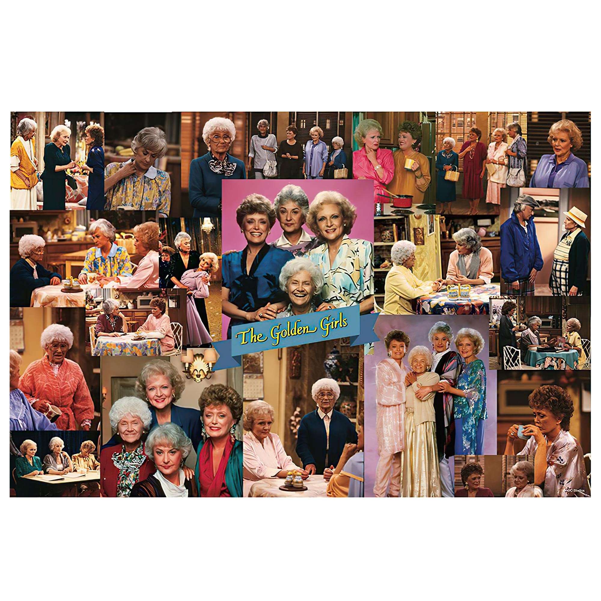 Rompecabezas Toynk The Golden Girls Collage De Los 80, 1000 Piezas - Venta Internacional.