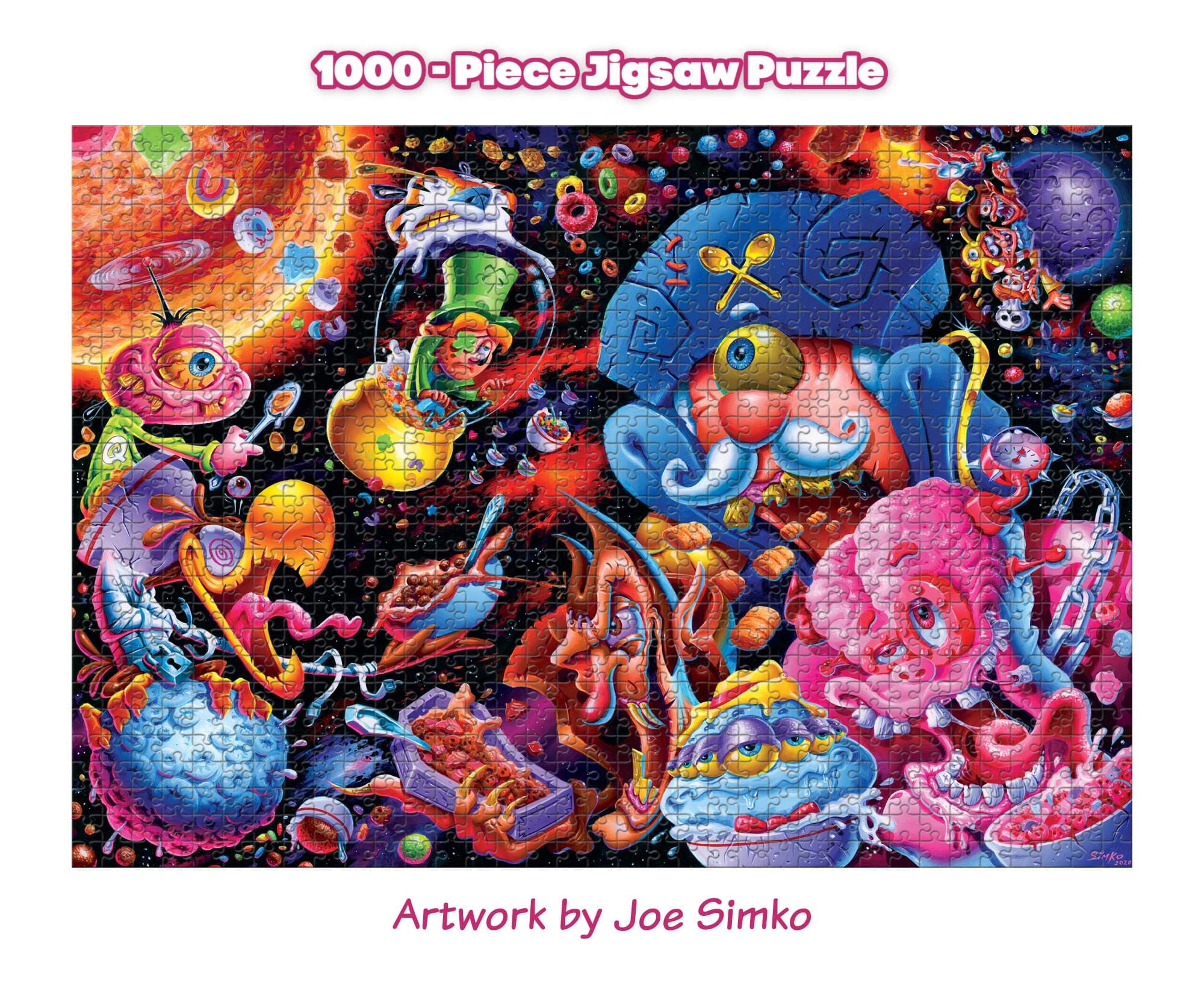 Foto 3 | Cereales Para Desayuno Jigsaw Puzzle Toynk Cosmic Crunch, 1000 Piezas - Venta Internacional.