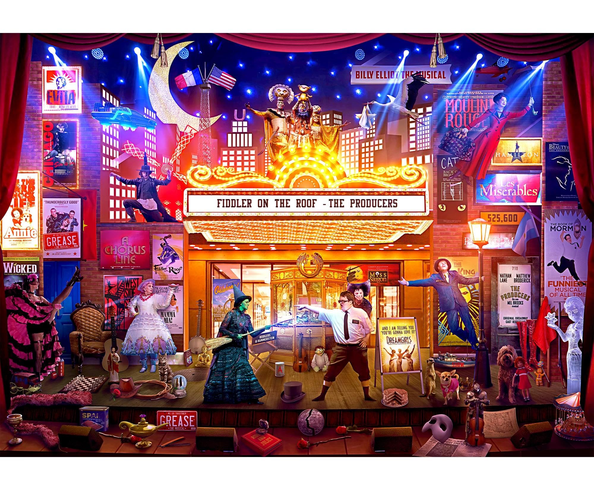 Foto 3 pulgar | El Mejor Loft De Rachid Loft De 1000 Piezas De Jigsaw Puzzle Broadway - Venta Internacional.