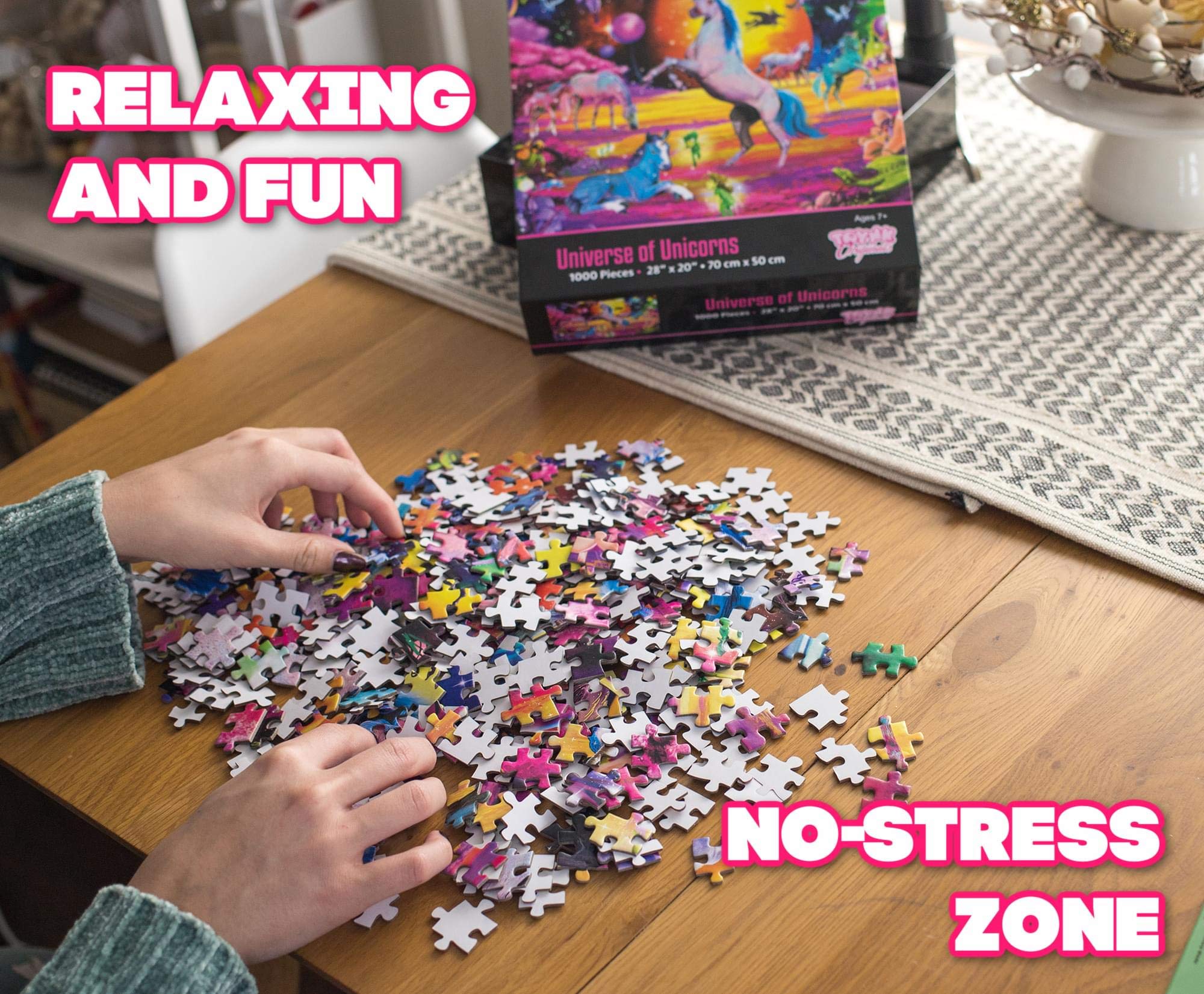Foto 6 | Rompecabezas Toynk Universe Of Unicorns Rainbow 1000 Piezas - Venta Internacional.
