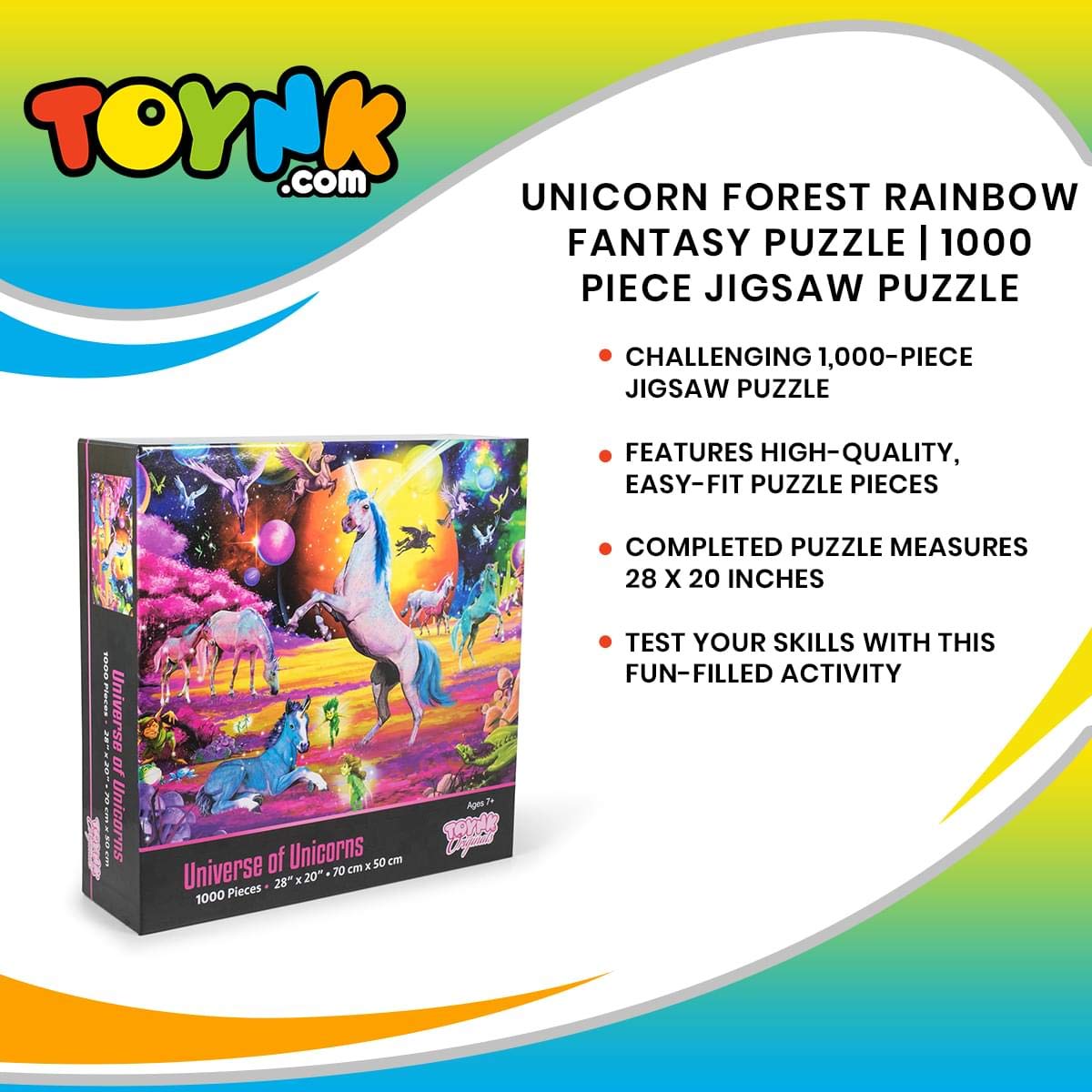 Foto 8 pulgar | Rompecabezas Toynk Universe Of Unicorns Rainbow 1000 Piezas - Venta Internacional.