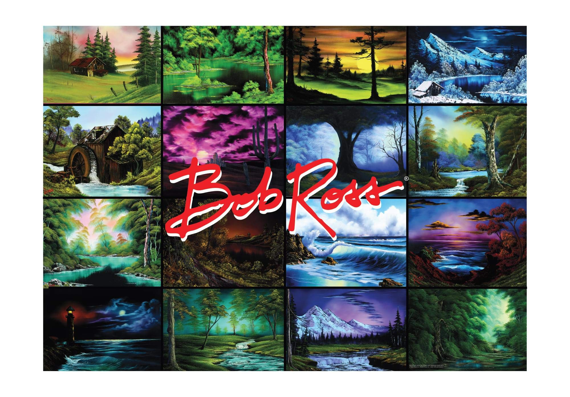 Rompecabezas Toynk Bob Ross Happy Painting 1000 Piezas - Venta Internacional.