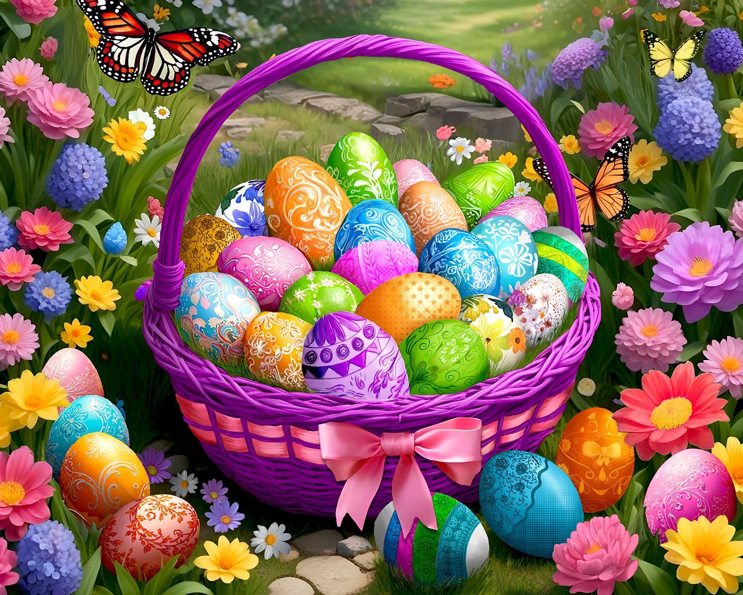 Rompecabezas Springbok Easter In Bloom, 500 Piezas - Venta Internacional.