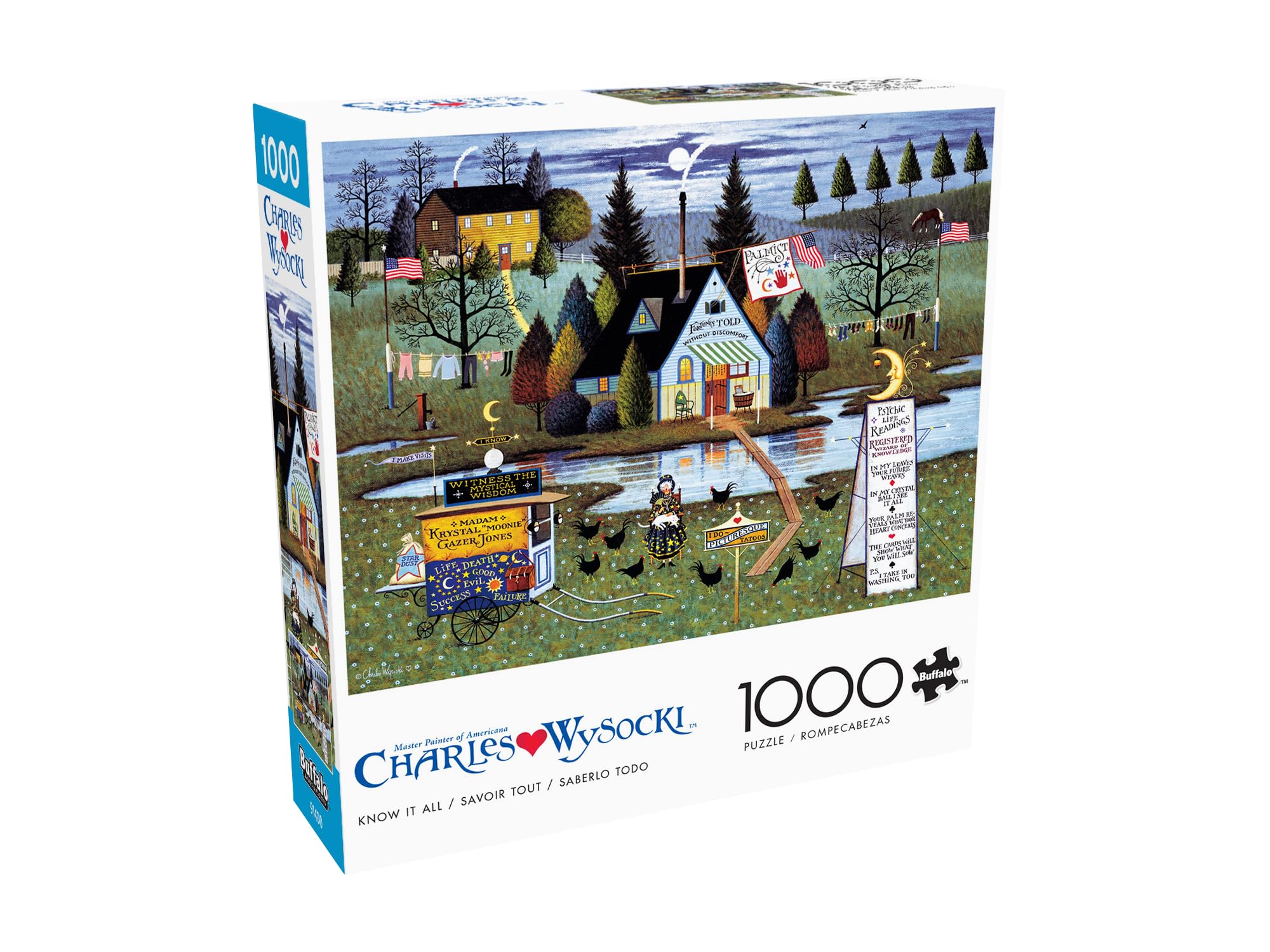 Foto 4 pulgar | Rompecabezas Buffalo Games Charles Wysocki Lo Sabe Todo 1000p - Venta Internacional.