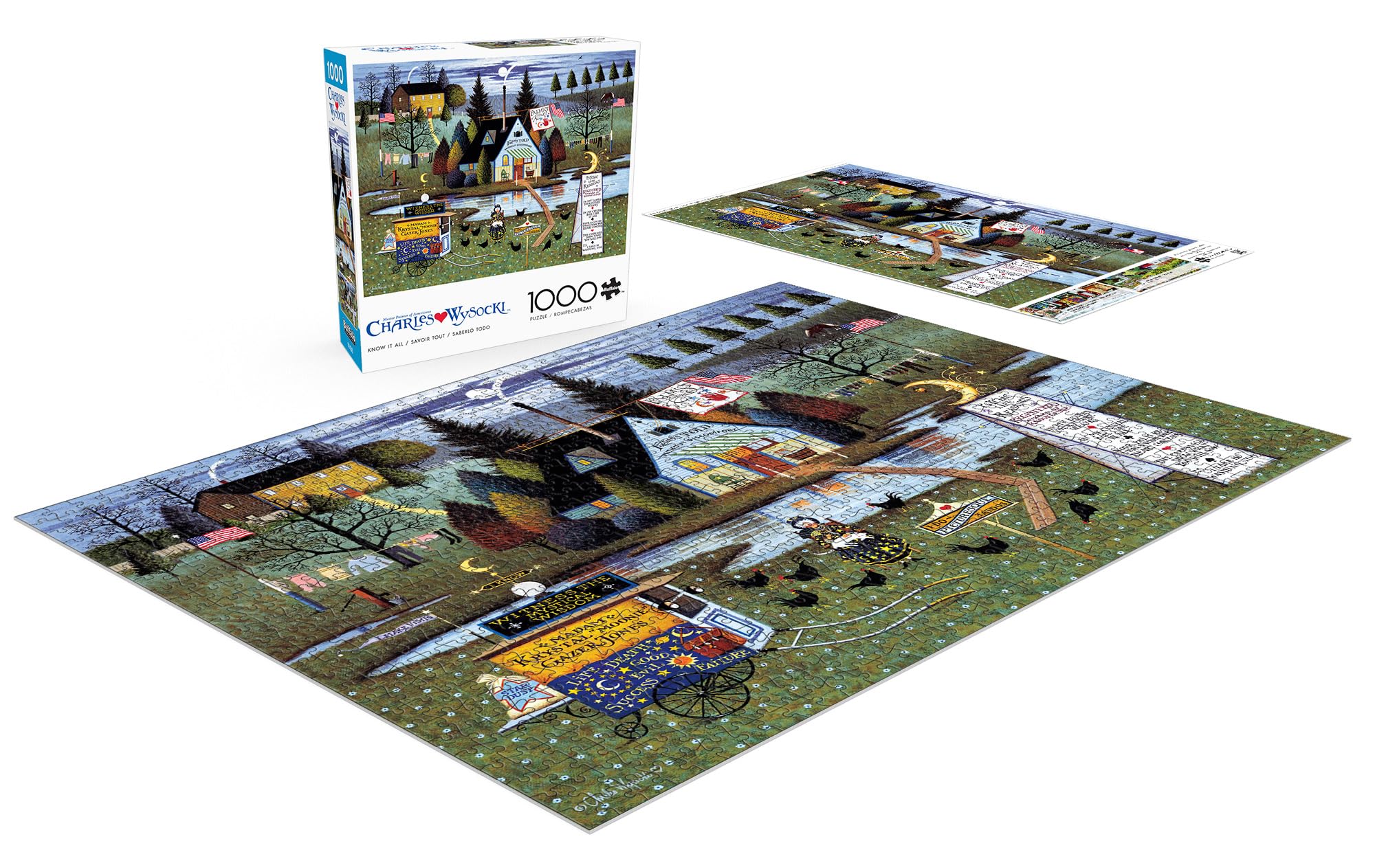 Foto 5 pulgar | Rompecabezas Buffalo Games Charles Wysocki Lo Sabe Todo 1000p - Venta Internacional.