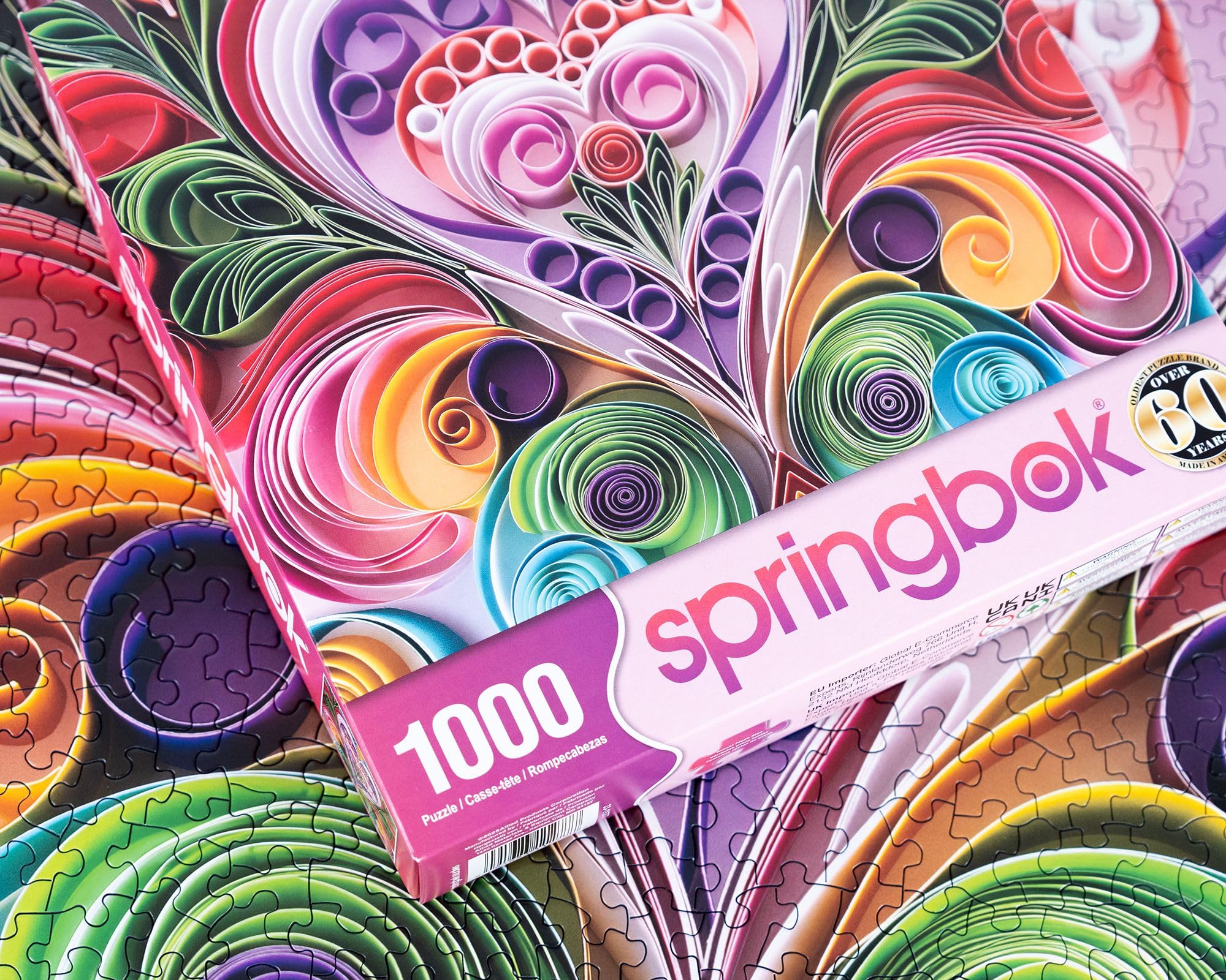 Foto 8 pulgar | Puzzle Springbok Paper Hearts, 1000 Piezas, Para Adultos - Venta Internacional.