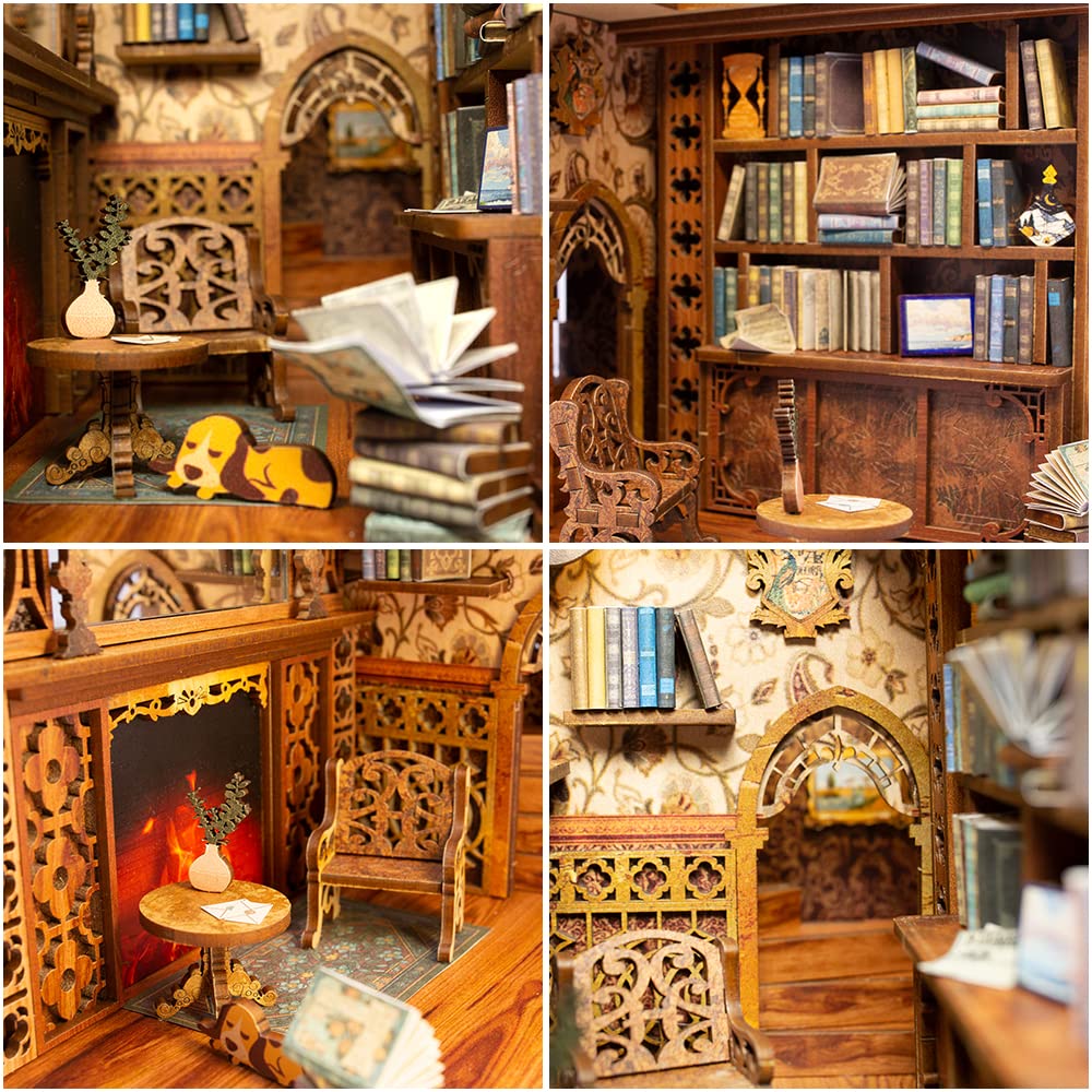 Foto 7 pulgar | Kit De Rincón Para Libros Con Forma De Casa De Muñecas En Miniatura Cutebee Eternal - Venta Internacional.