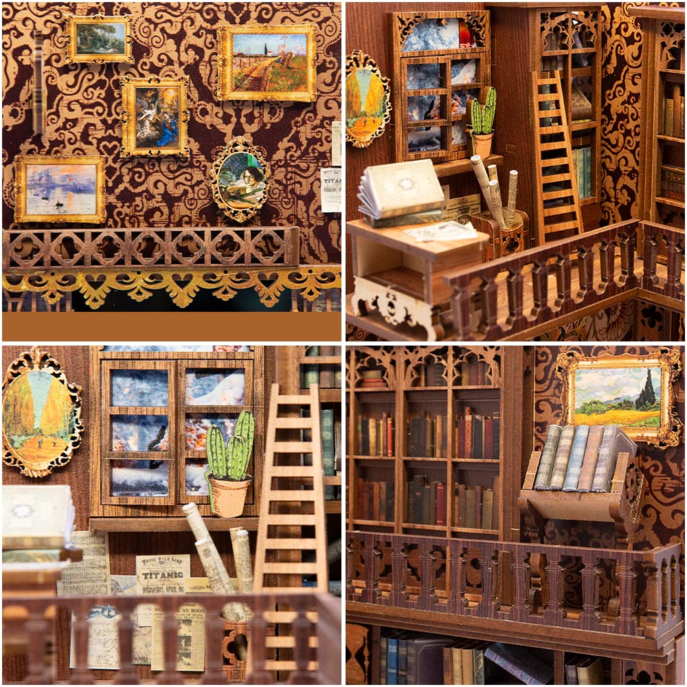 Foto 7 | Kit De Rincón Para Libros Con Forma De Casa De Muñecas En Miniatura Cutebee Eternal - Venta Internacional.