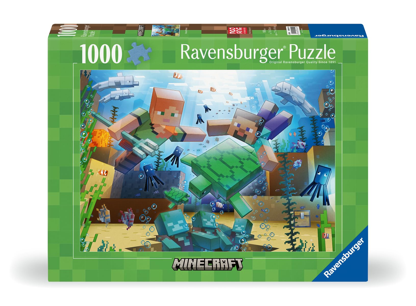 Foto 3 pulgar | Rompecabezas Ravensburger Mojang Minecraft Mosaic 1000 Piezas - Venta Internacional.
