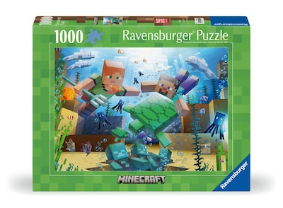 Foto 2 | Rompecabezas Ravensburger Mojang Minecraft Mosaic 1000 Piezas - Venta Internacional.