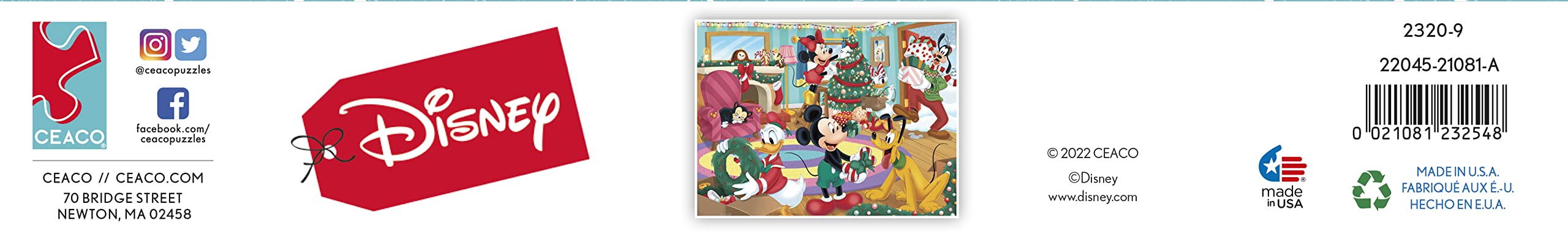 Foto 8 pulgar | Rompecabezas Ceaco Disney Holiday Together Time, 400 Piezas - Venta Internacional.