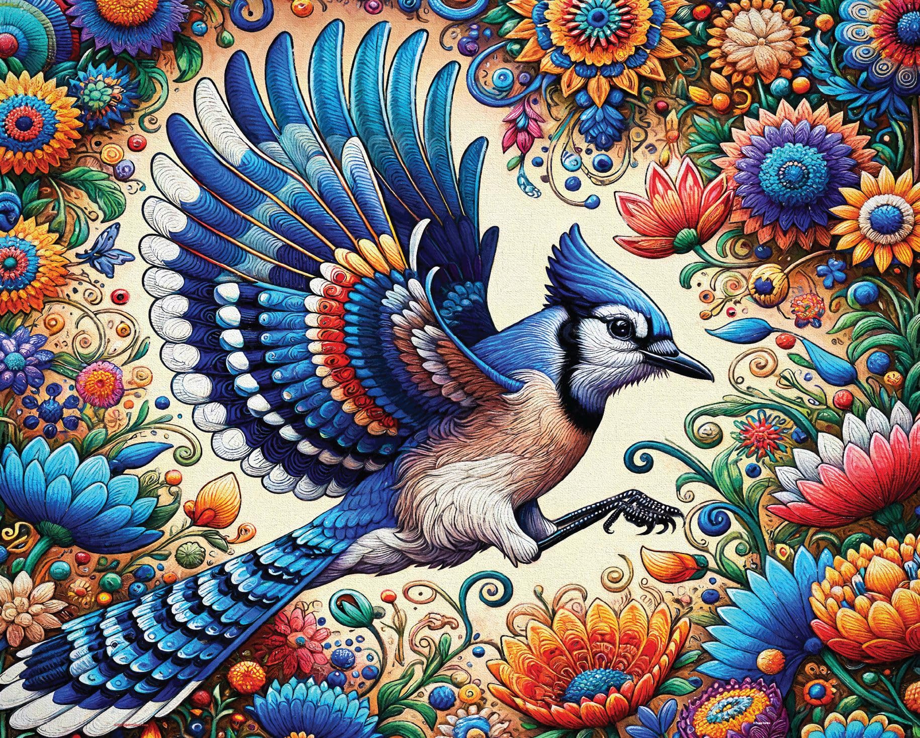 Rompecabezas Springbok Blue Jay In Summer, 1000 Piezas - Venta Internacional.