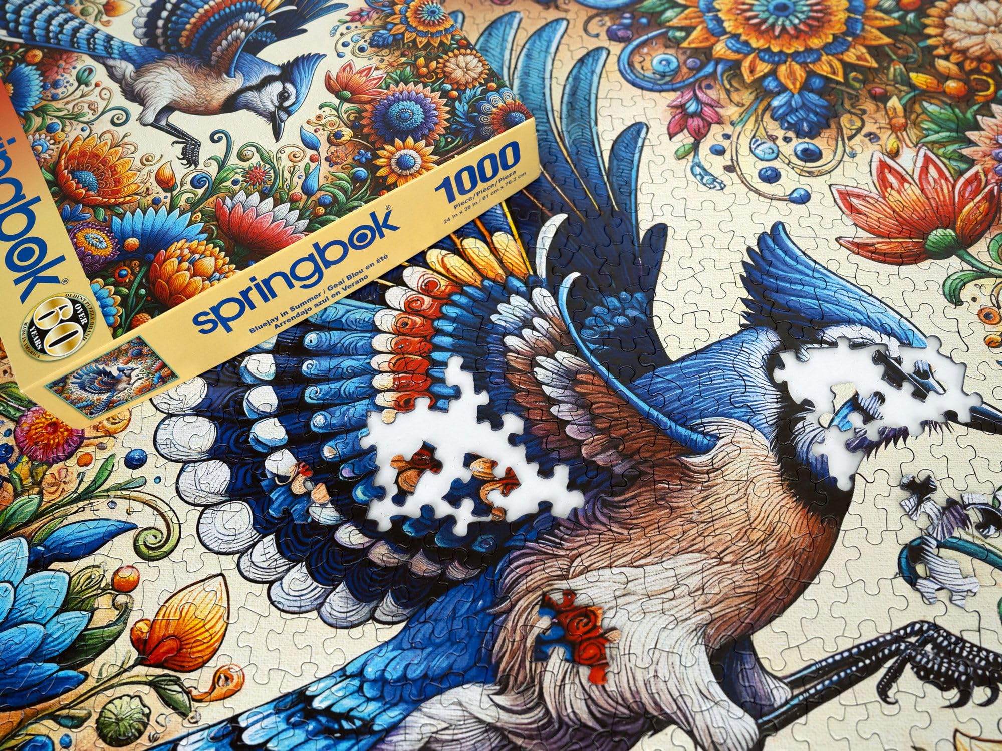 Foto 6 pulgar | Rompecabezas Springbok Blue Jay In Summer, 1000 Piezas - Venta Internacional.