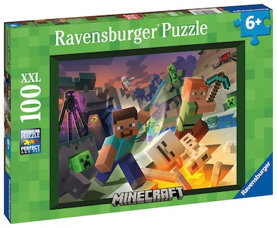 Foto 2 | Puzzle Ravensburger Monster Minecraft 100 Piezas Para Niños De 6 A 8 Años - Venta Internacional.