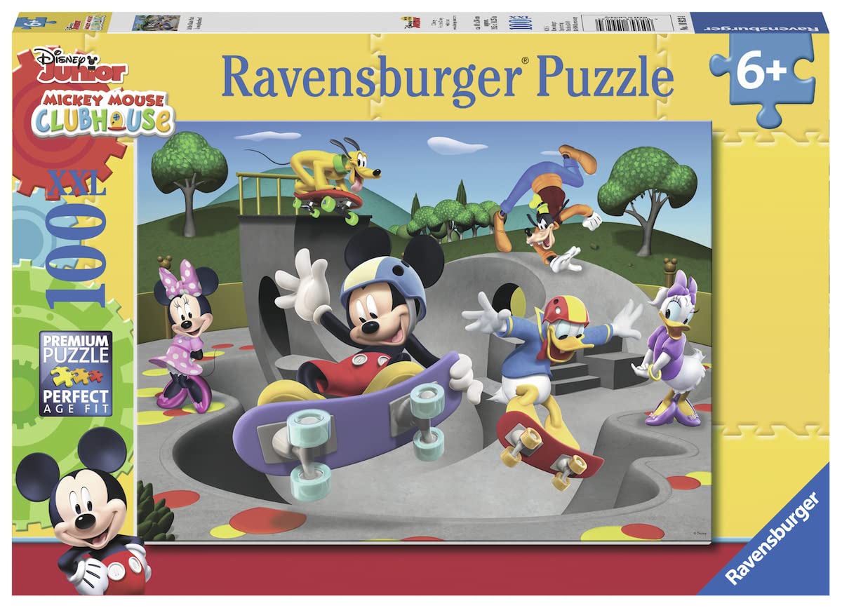 Foto 3 pulgar | Rompecabezas Ravensburger Mickey & Minnie Skate Park, 100 Piezas - Venta Internacional.