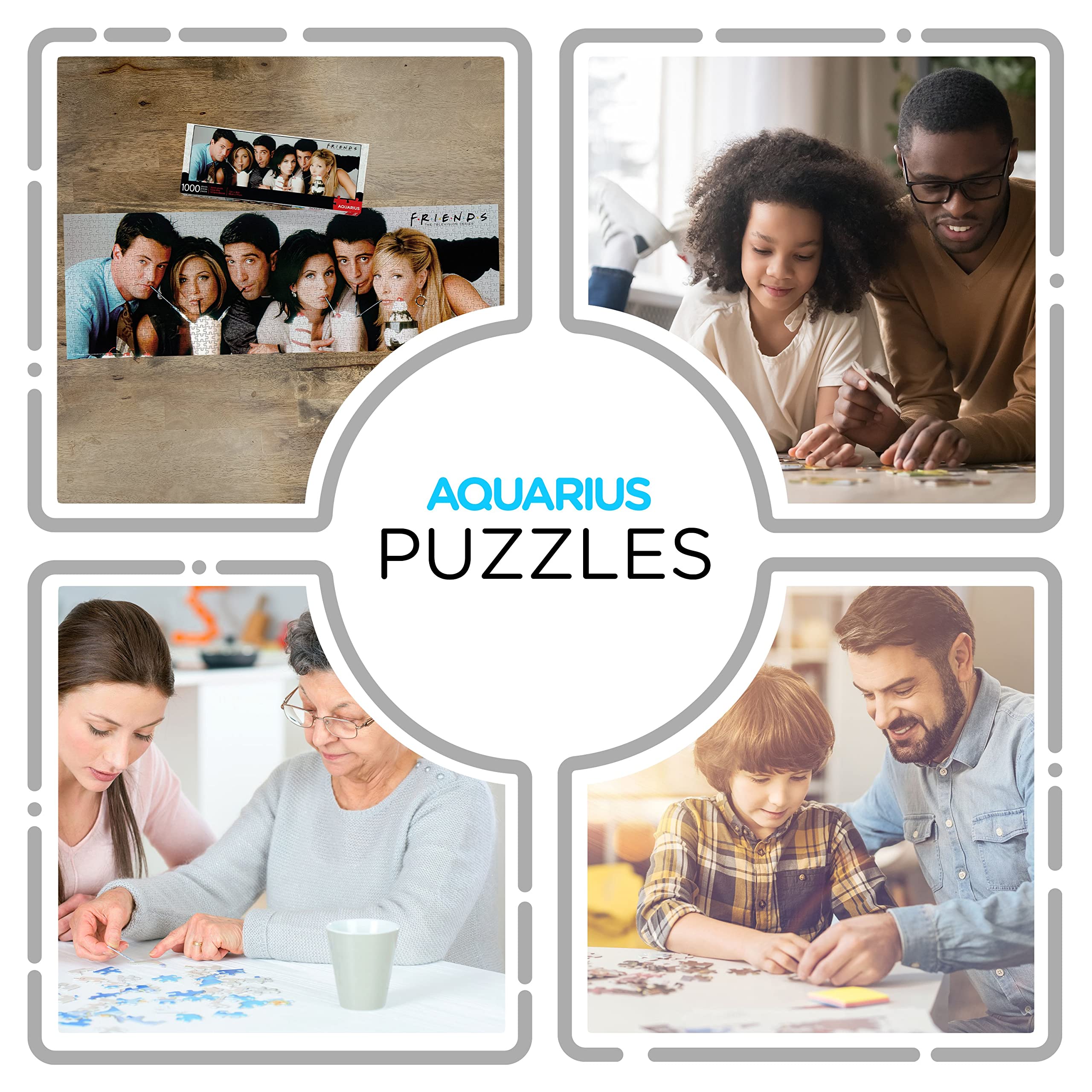 Foto 5 pulgar | Puzzle Aquarius Friends, 1000 Piezas, Delgado, 30 X 91 Cm - Venta Internacional.