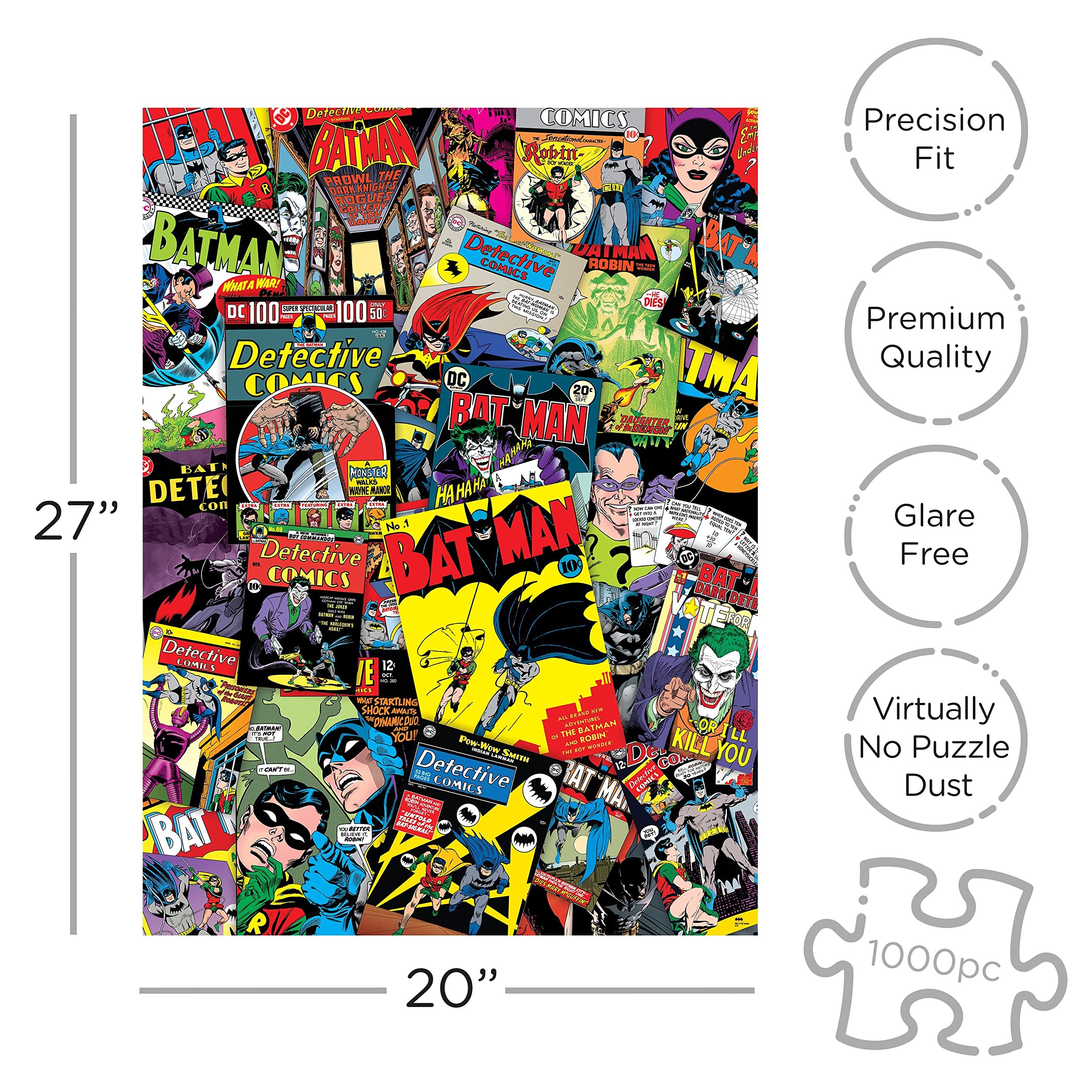 Foto 2 | Rompecabezas Aquarius Dc Comics Batman Collage 1000 Piezas - Venta Internacional.