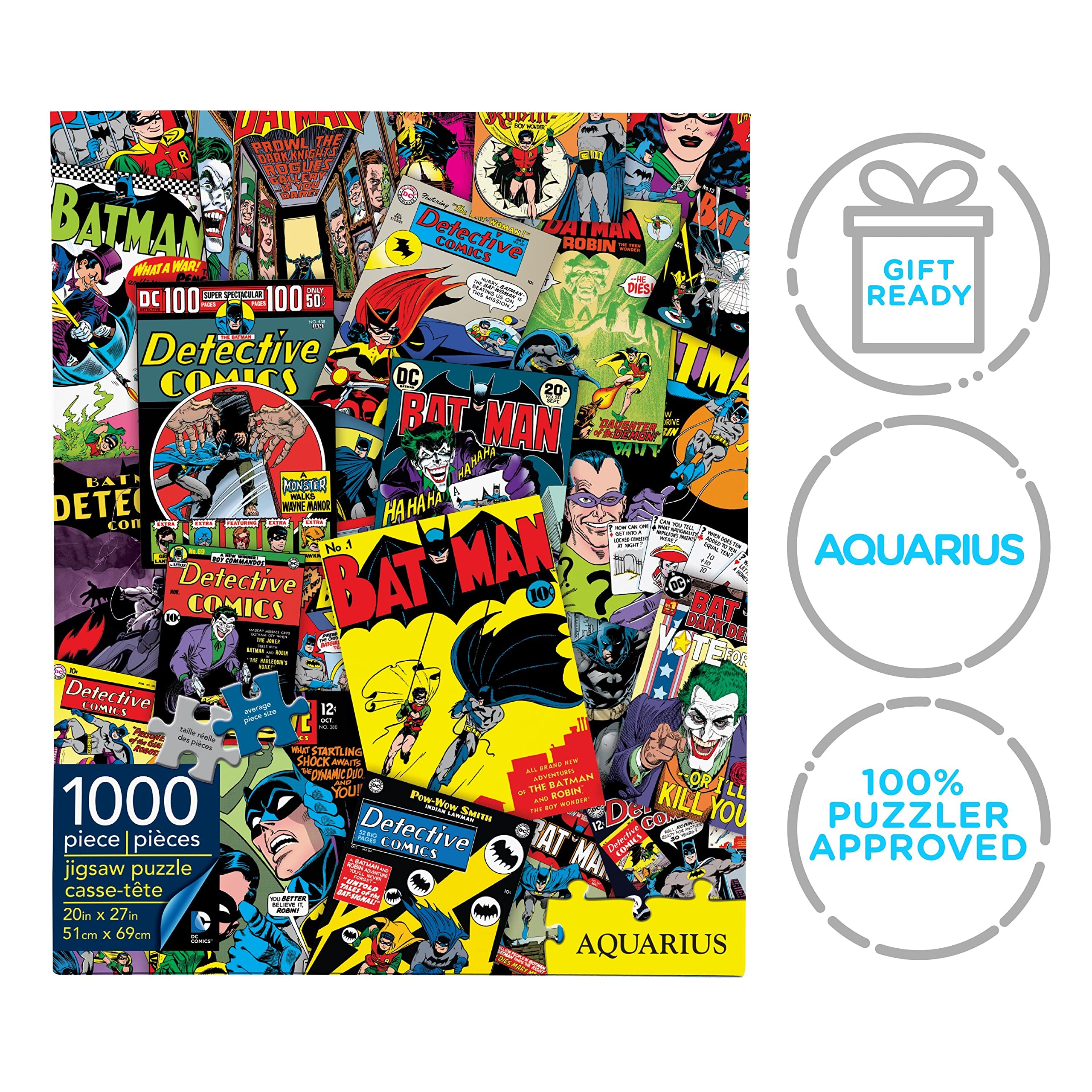 Foto 8 pulgar | Rompecabezas Aquarius Dc Comics Batman Collage 1000 Piezas - Venta Internacional.