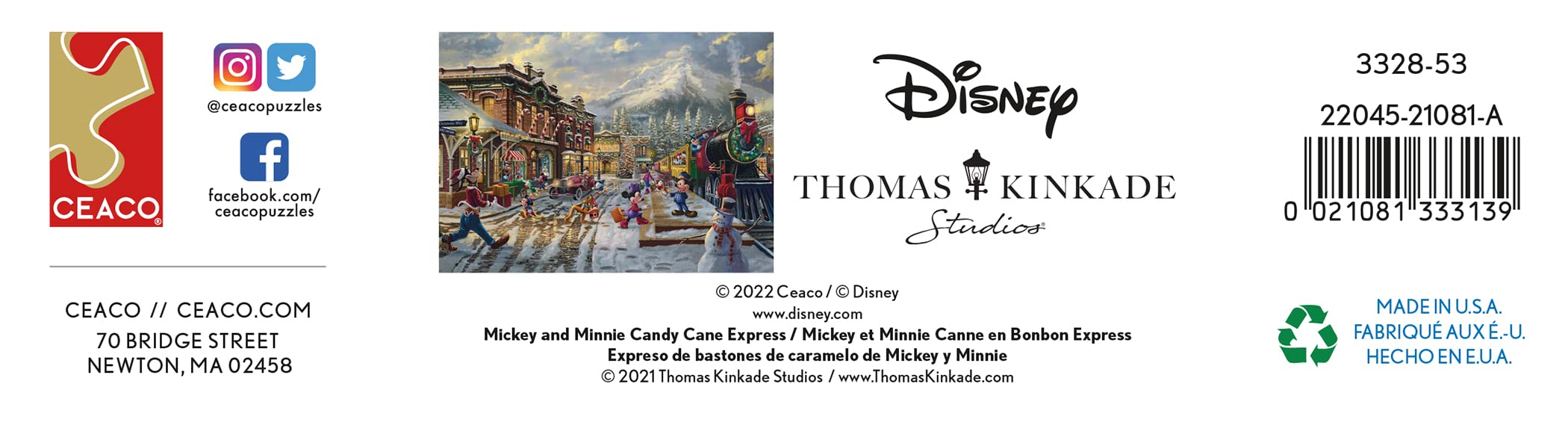 Foto 8 pulgar | Rompecabezas Ceaco Thomas Kinkade Disney 1000 Piezas - Venta Internacional.