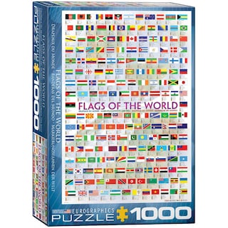 Foto 1 | Puzzle Eurographics Con Banderas Del Mundo, 1000 Piezas - Venta Internacional.