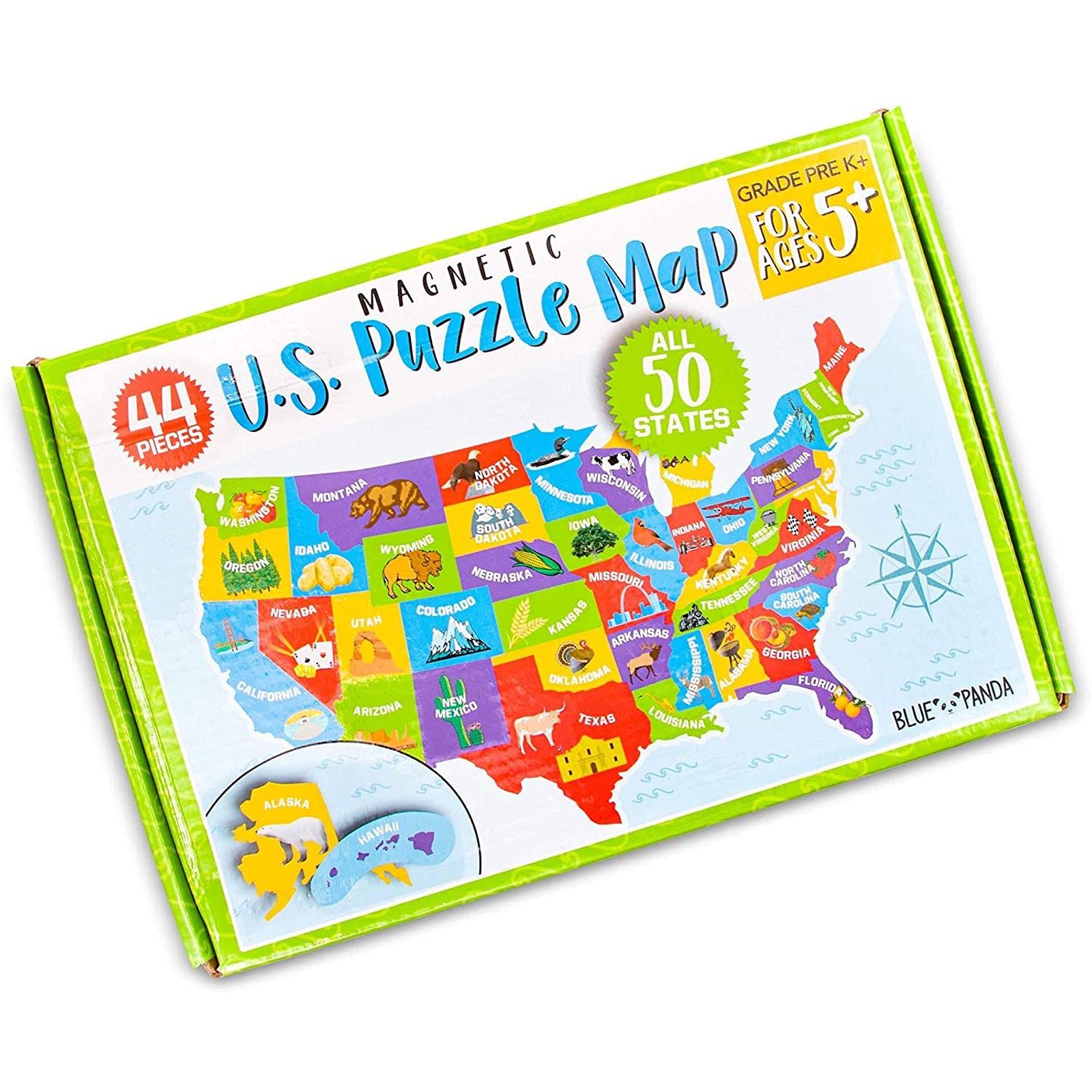 Foto 4 | Mapa De Rompecabezas Magnético Juvale U.s. Of The United States Kids - Venta Internacional.