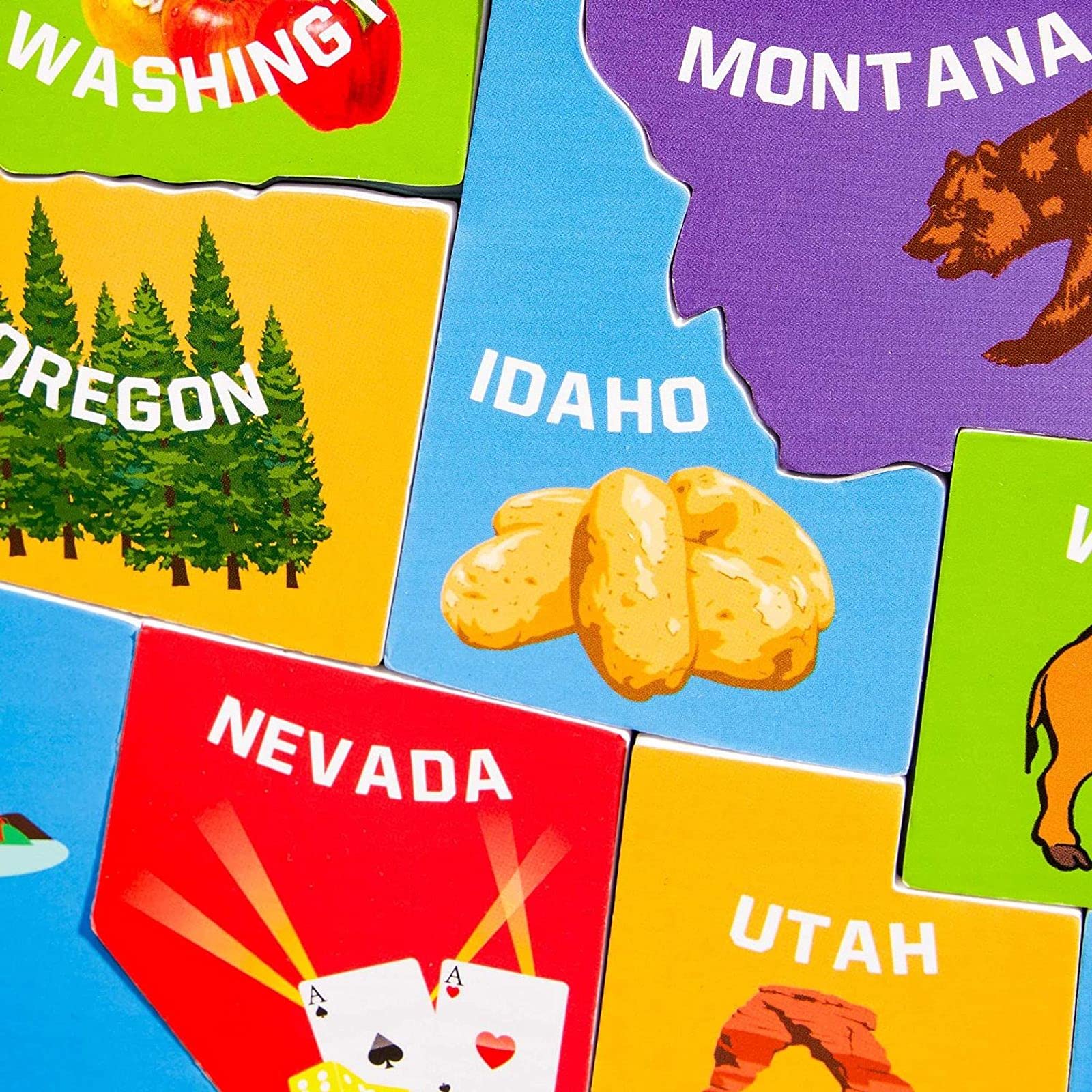 Foto 6 | Mapa De Rompecabezas Magnético Juvale U.s. Of The United States Kids - Venta Internacional.