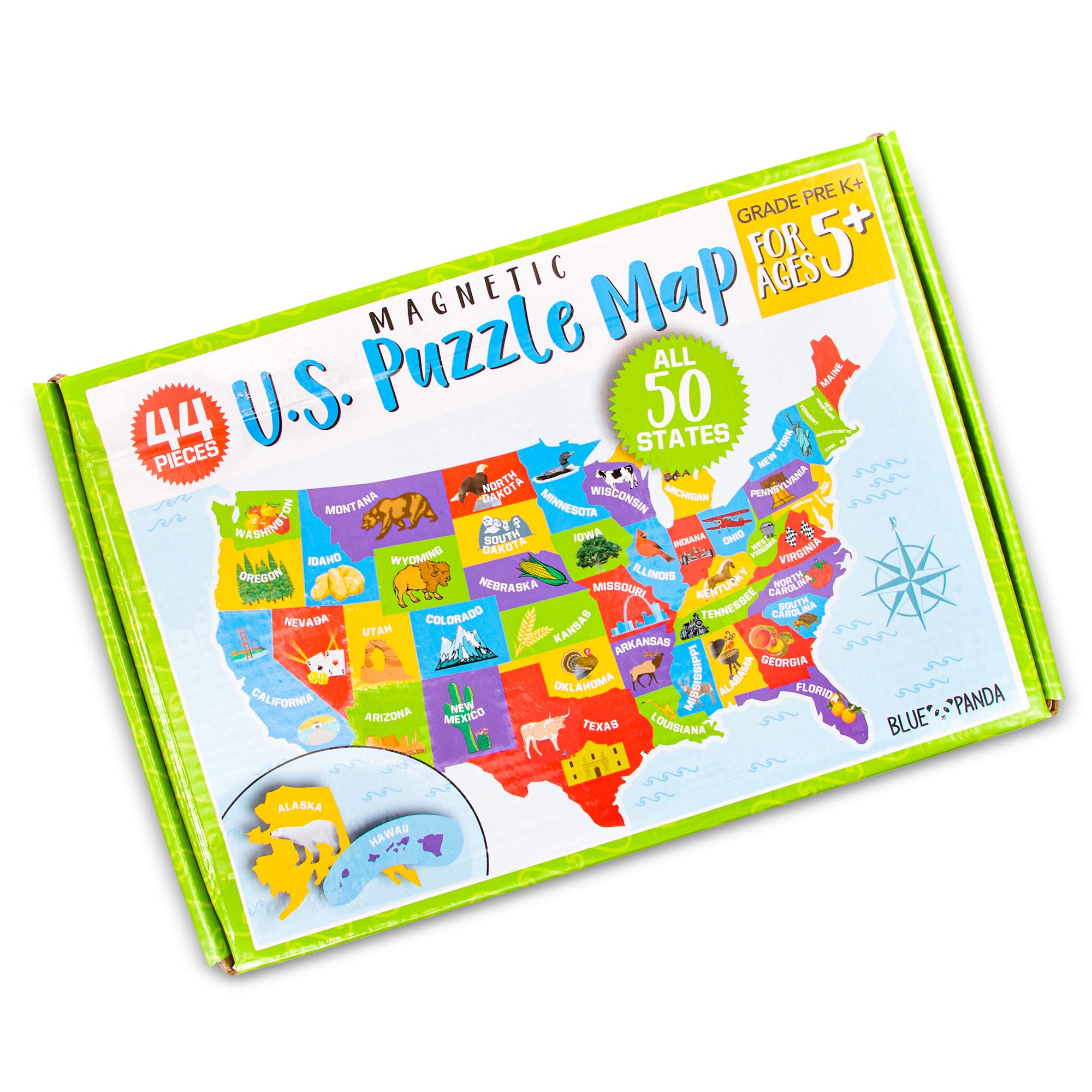 Foto 8 pulgar | Mapa De Rompecabezas Magnético Juvale U.s. Of The United States Kids - Venta Internacional.