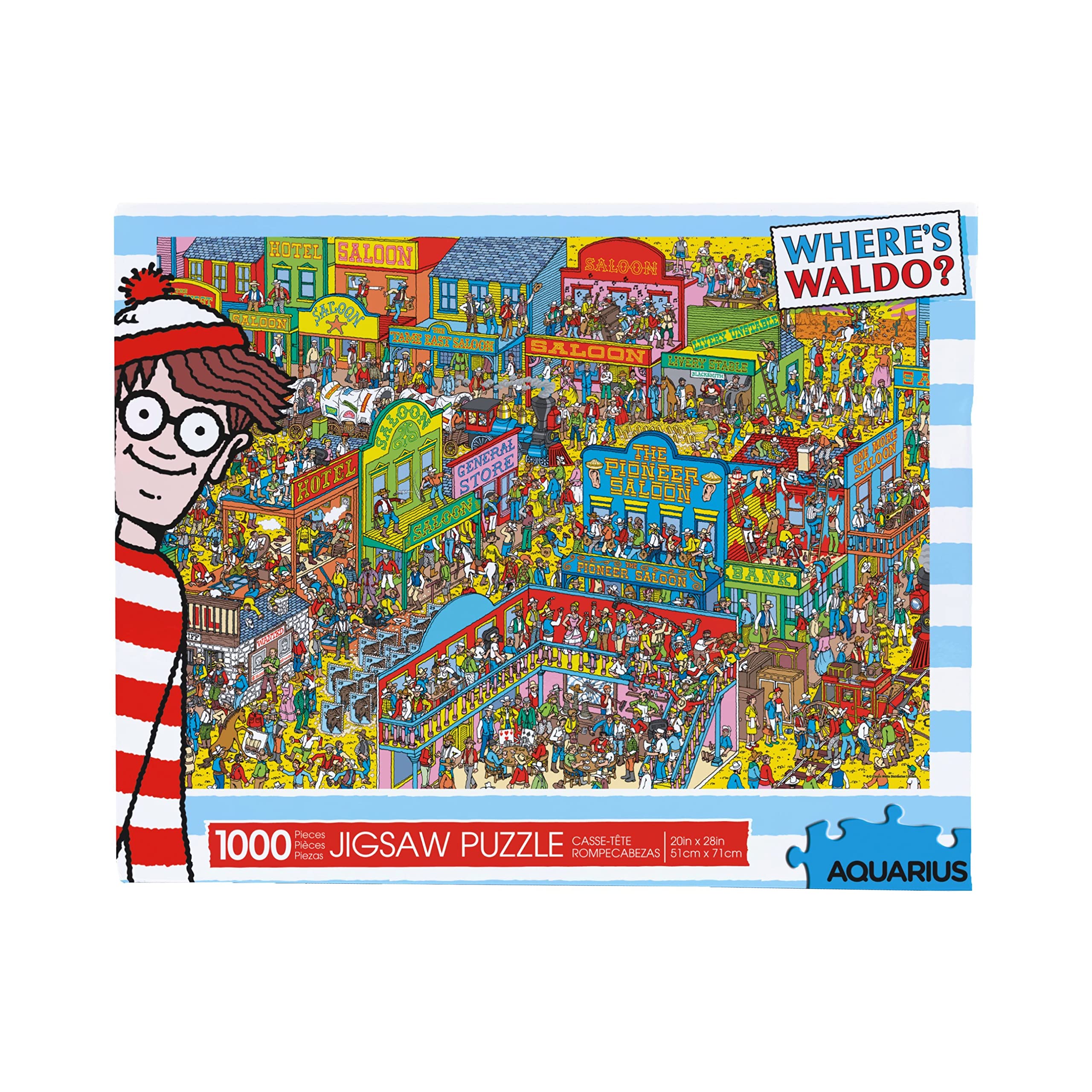 Foto 1 | Rompecabezas Aquarius Where's Waldo Wild West 1000 Piezas - Venta Internacional.