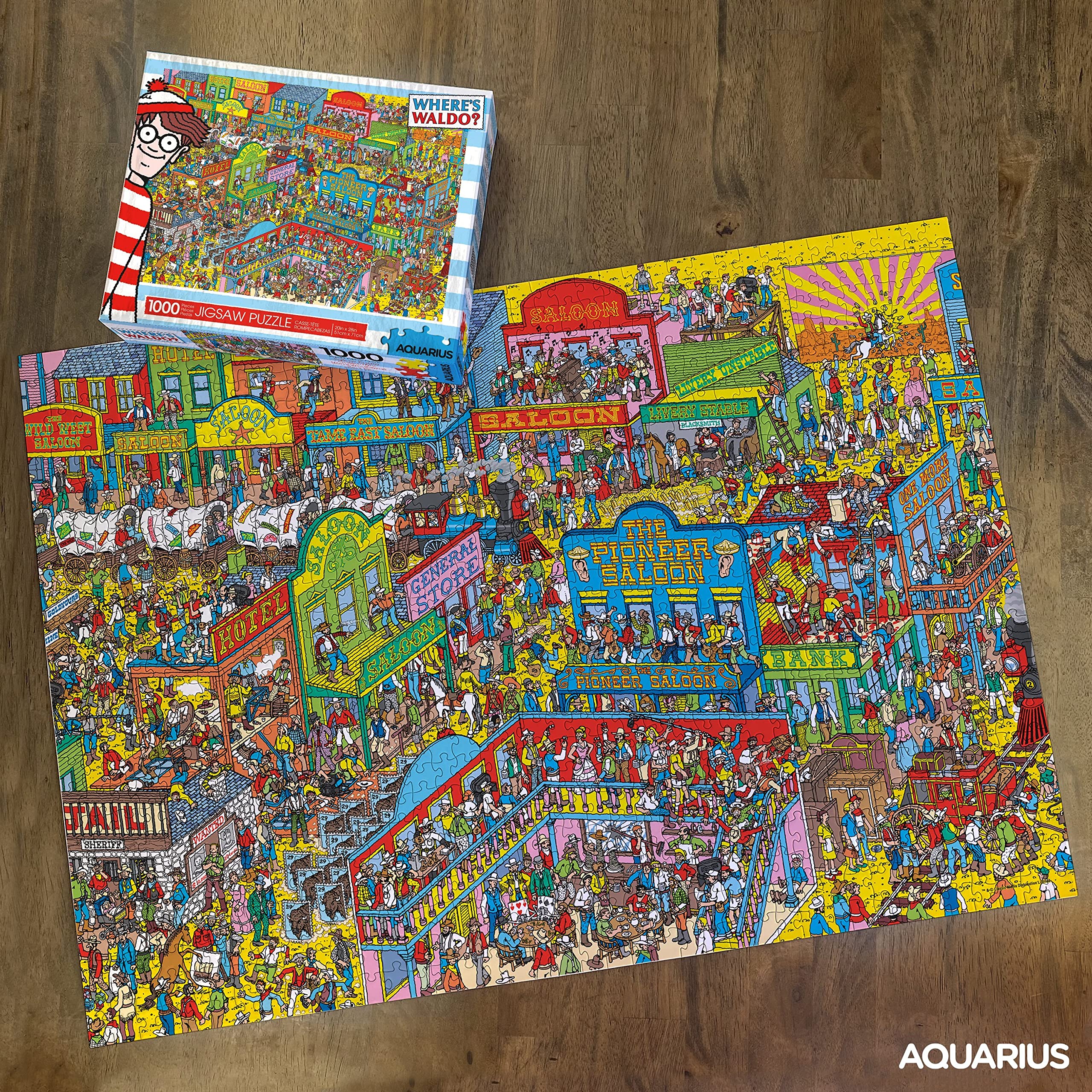 Foto 4 pulgar | Rompecabezas Aquarius Where's Waldo Wild West 1000 Piezas - Venta Internacional.
