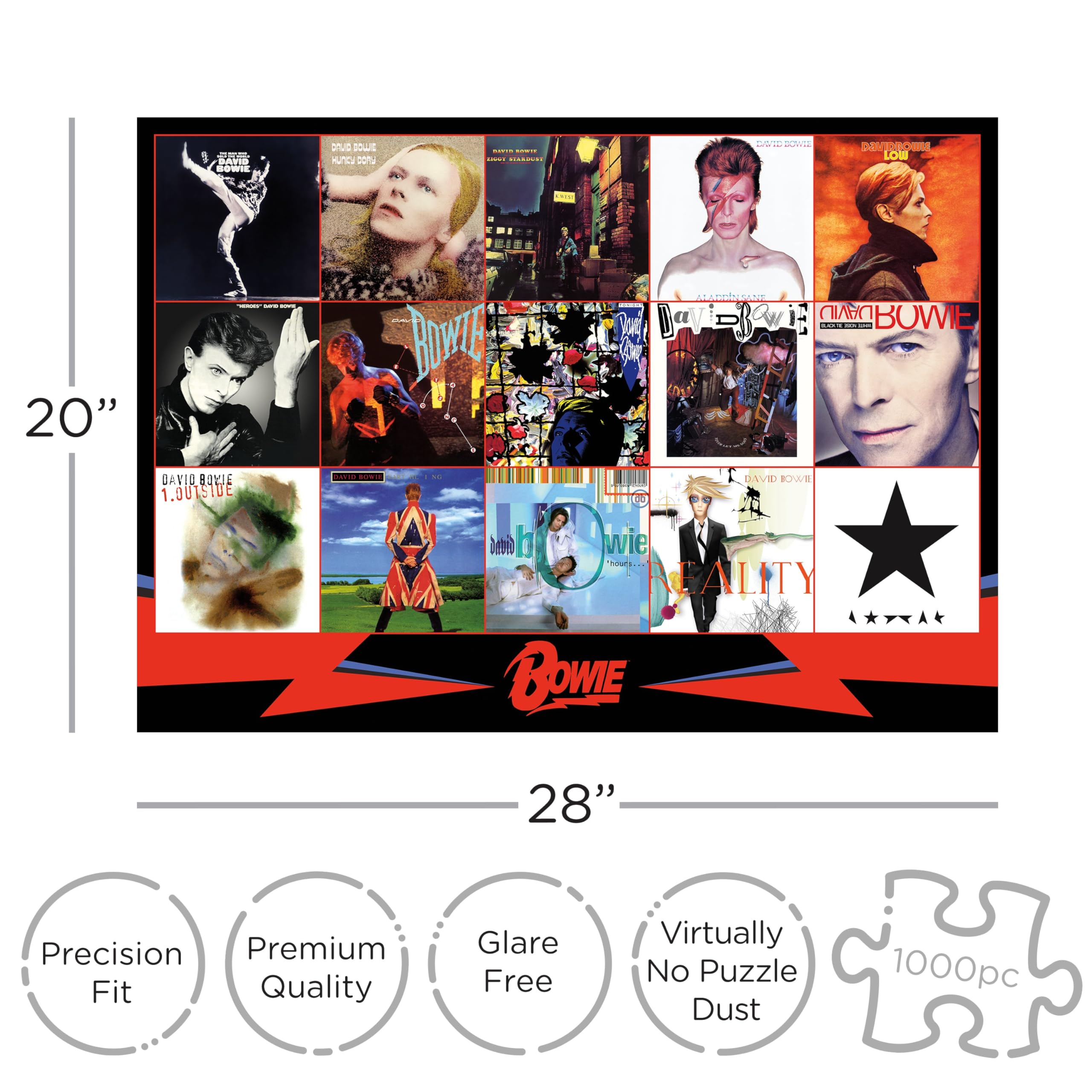 Foto 4 pulgar | Rompecabezas Aquarius, Álbumes De David Bowie, 1000 Piezas - Venta Internacional.