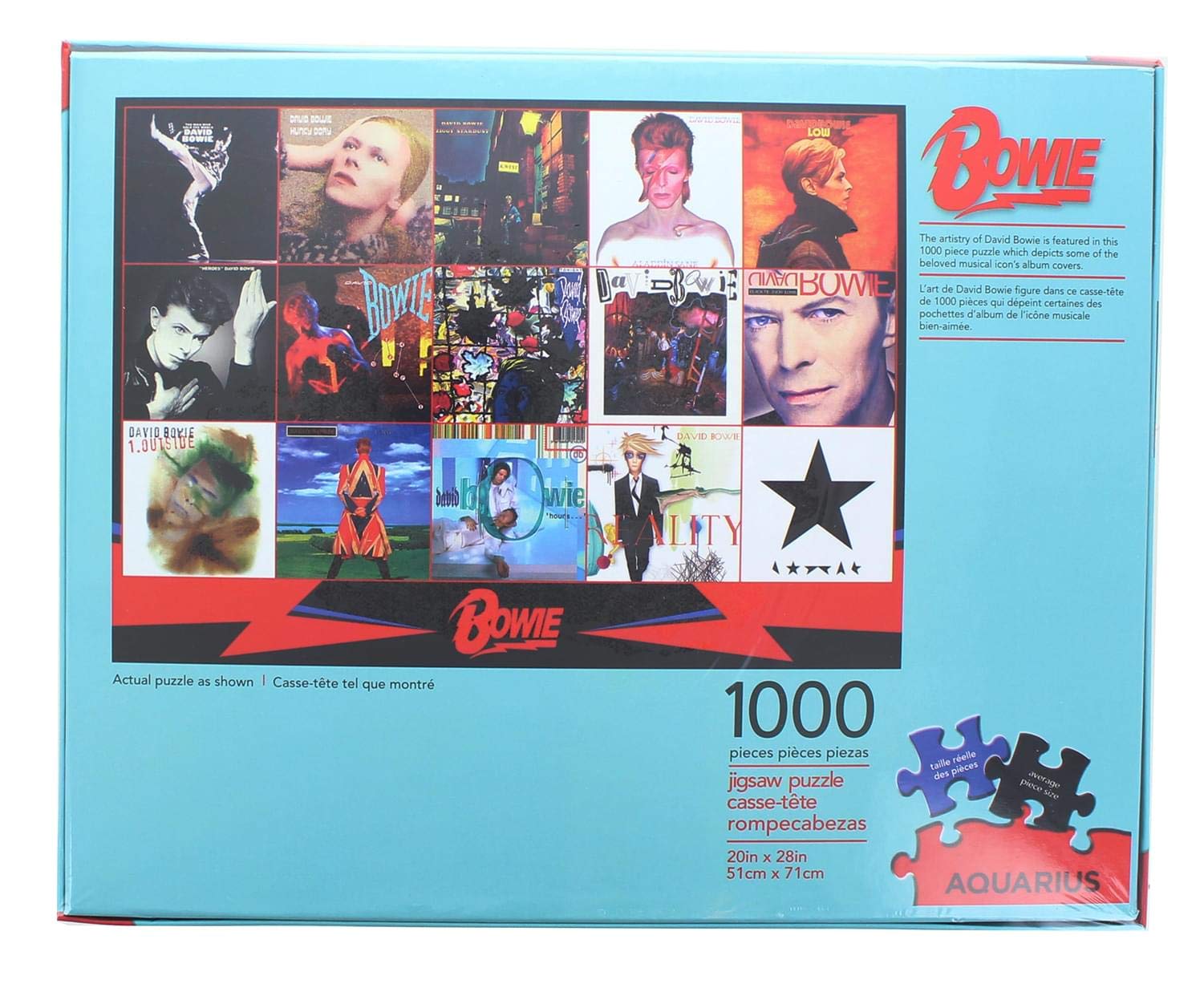 Foto 5 pulgar | Rompecabezas Aquarius, Álbumes De David Bowie, 1000 Piezas - Venta Internacional.