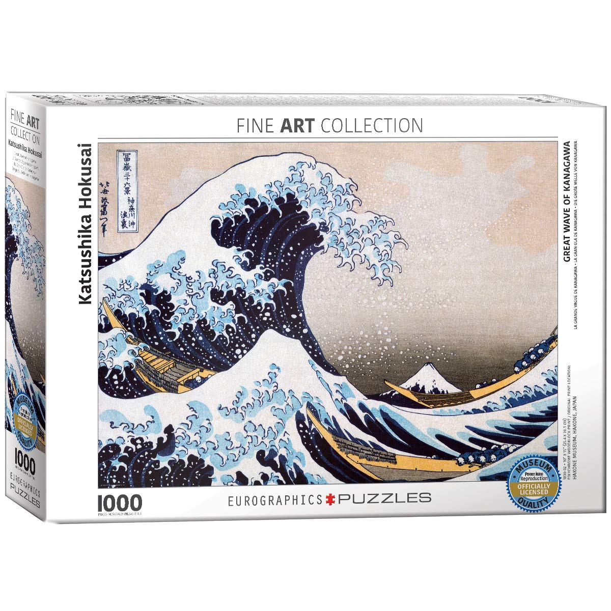 Foto 2 pulgar | Puzle Eurographics Great Wave Kanagawa De Hokusai De 1000 Piezas - Venta Internacional.