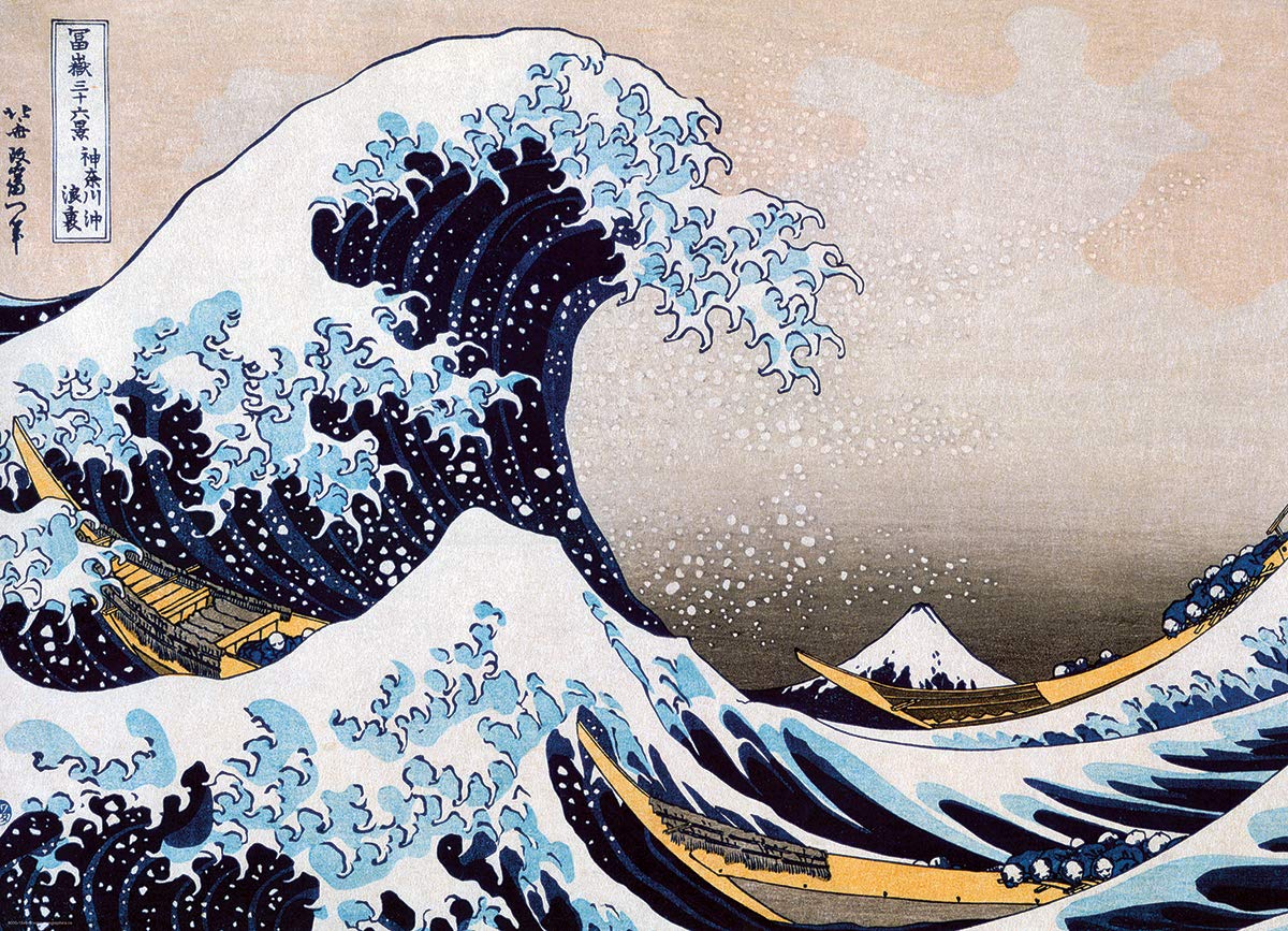 Foto 3 pulgar | Puzle Eurographics Great Wave Kanagawa De Hokusai De 1000 Piezas - Venta Internacional.