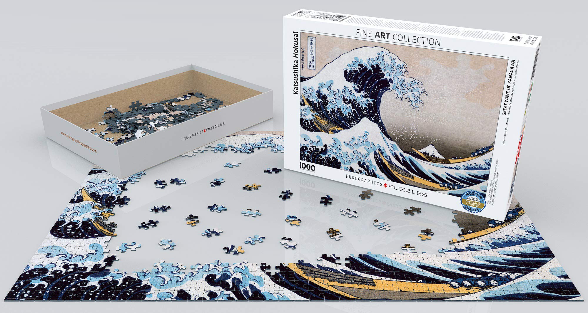Foto 4 pulgar | Puzle Eurographics Great Wave Kanagawa De Hokusai De 1000 Piezas - Venta Internacional.