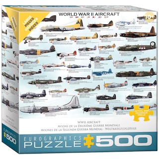 Foto 1 | Puzzle Eurographics De Aviones De La Segunda Guerra Mundial, 500 Piezas - Venta Internacional.